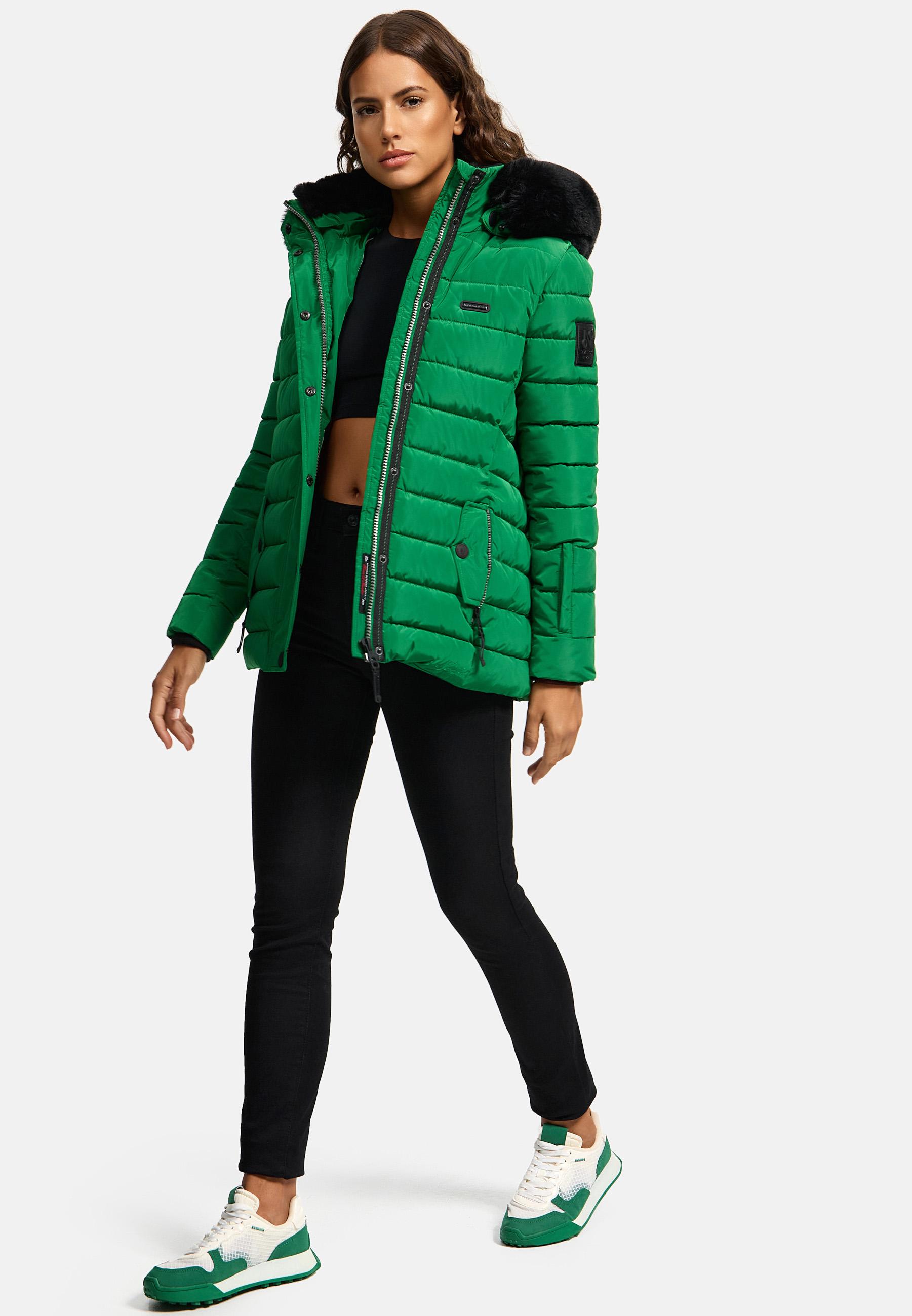 Gesteppte Winterjacke mit Kapuze "Milianaa" Smaragd Green