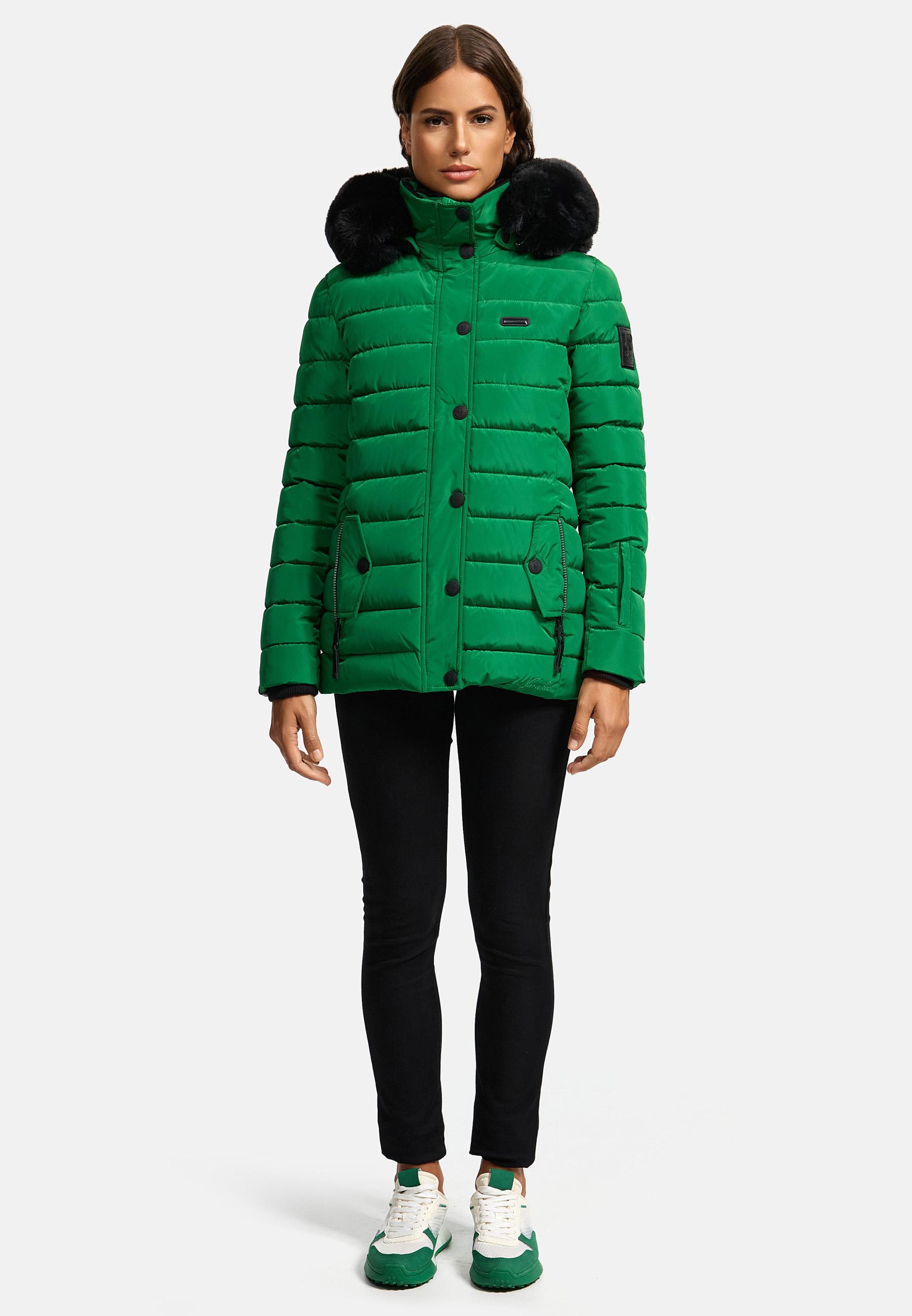 Gesteppte Winterjacke mit Kapuze "Milianaa" Smaragd Green