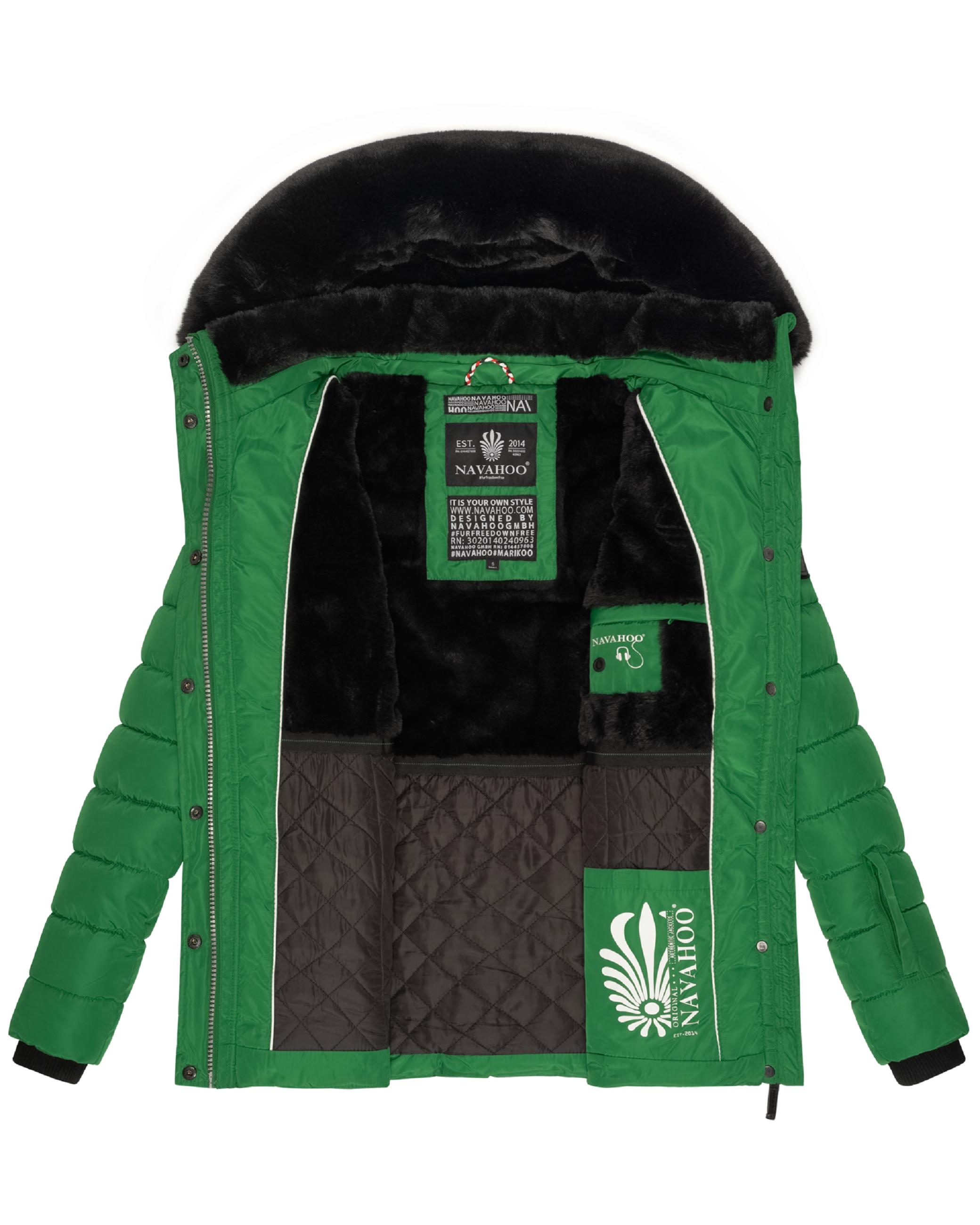Gesteppte Winterjacke mit Kapuze "Milianaa" Smaragd Green