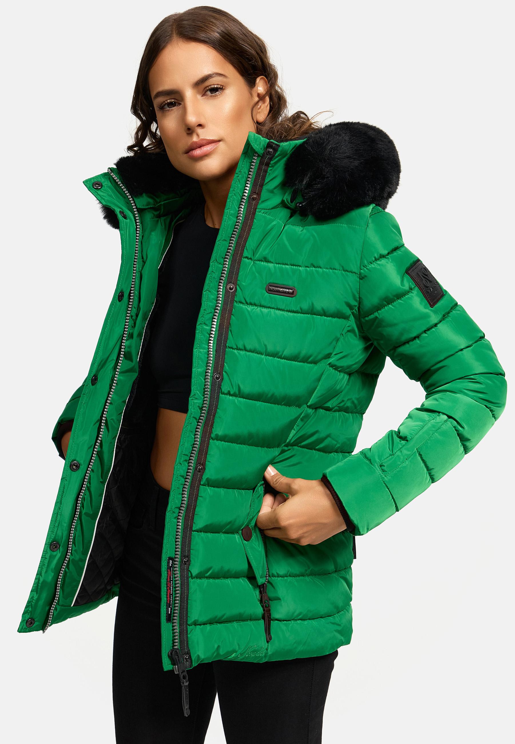 Gesteppte Winterjacke mit Kapuze "Milianaa" Smaragd Green