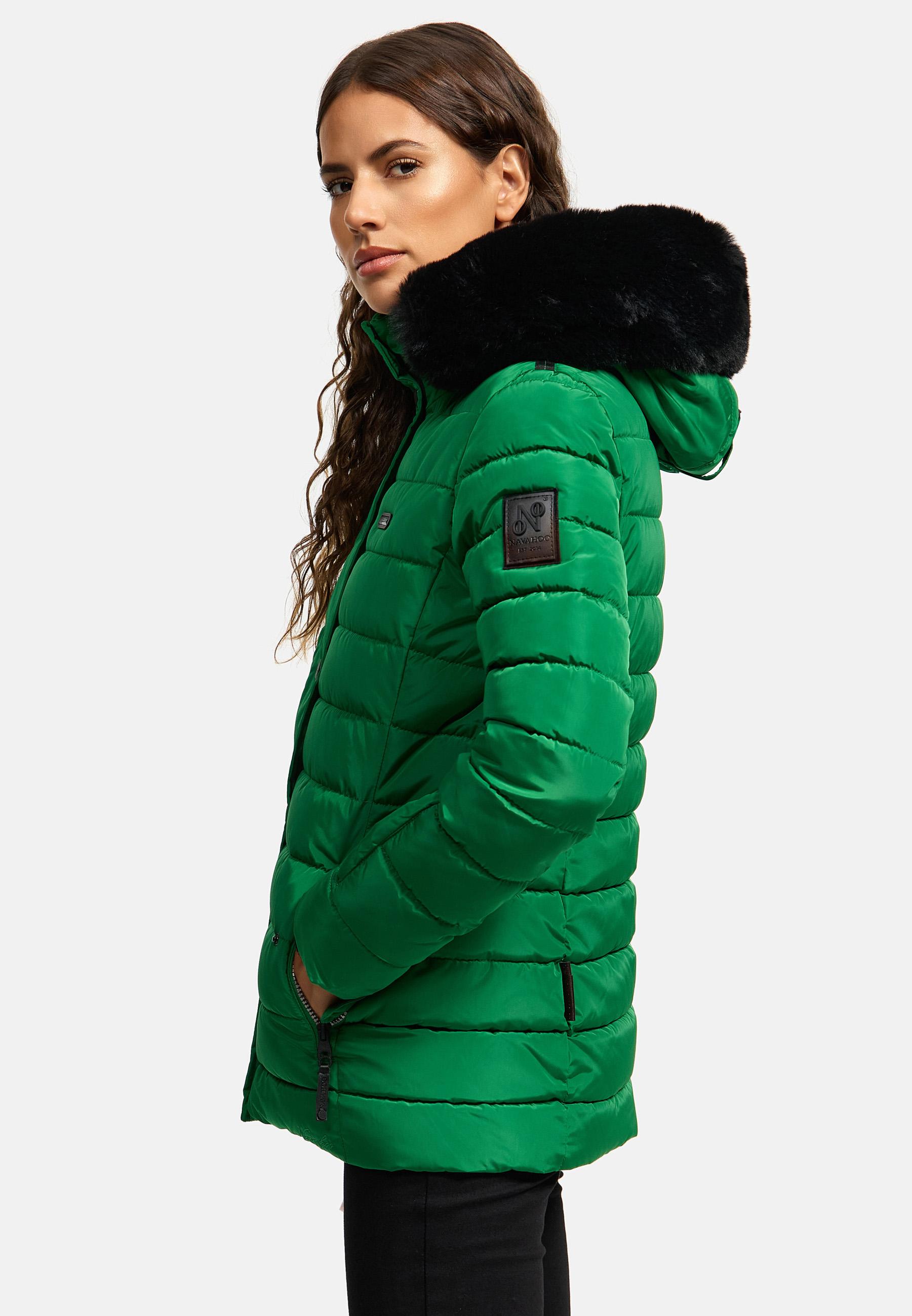 Gesteppte Winterjacke mit Kapuze "Milianaa" Smaragd Green
