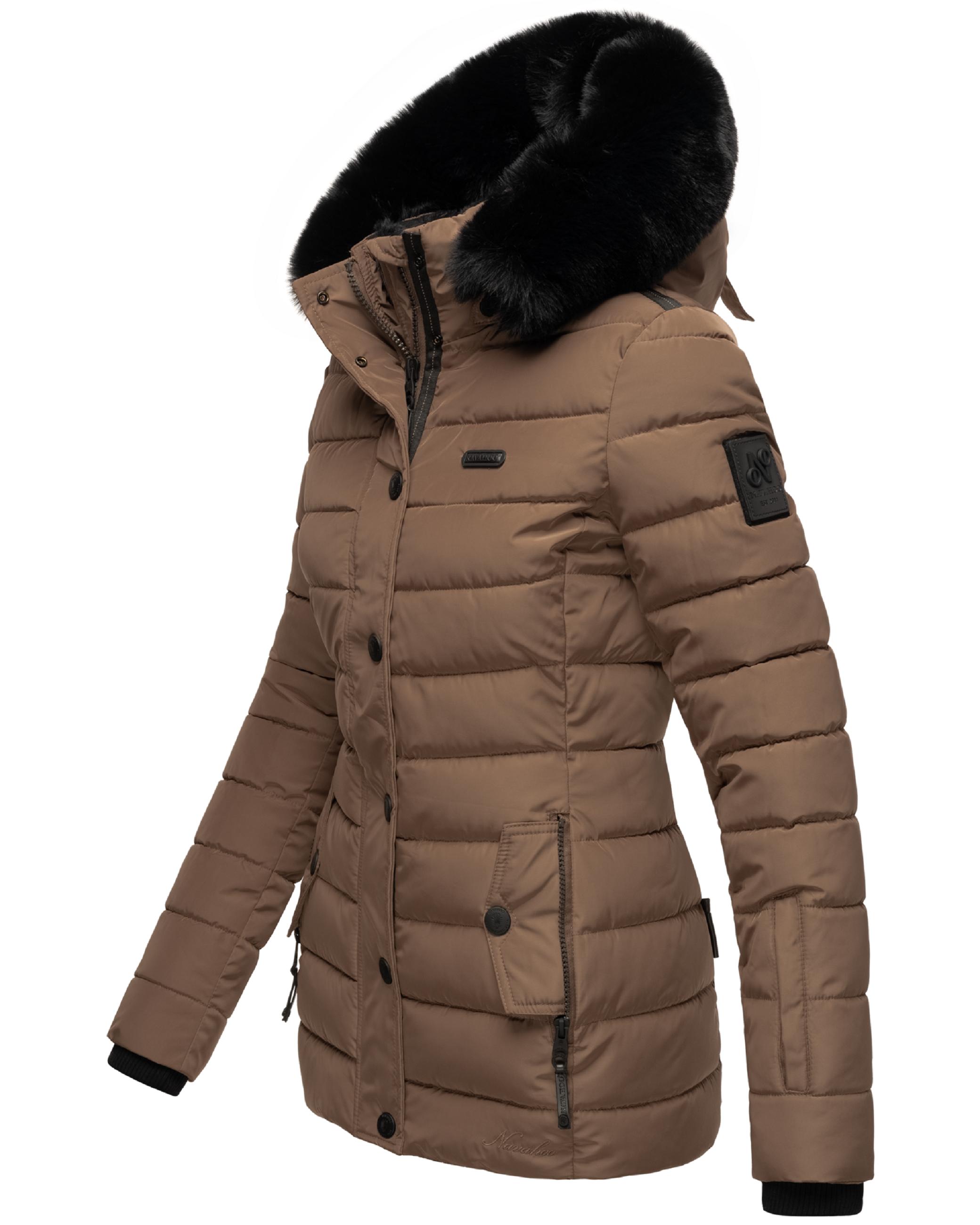 Gesteppte Winterjacke mit Kapuze "Milianaa" Taupe