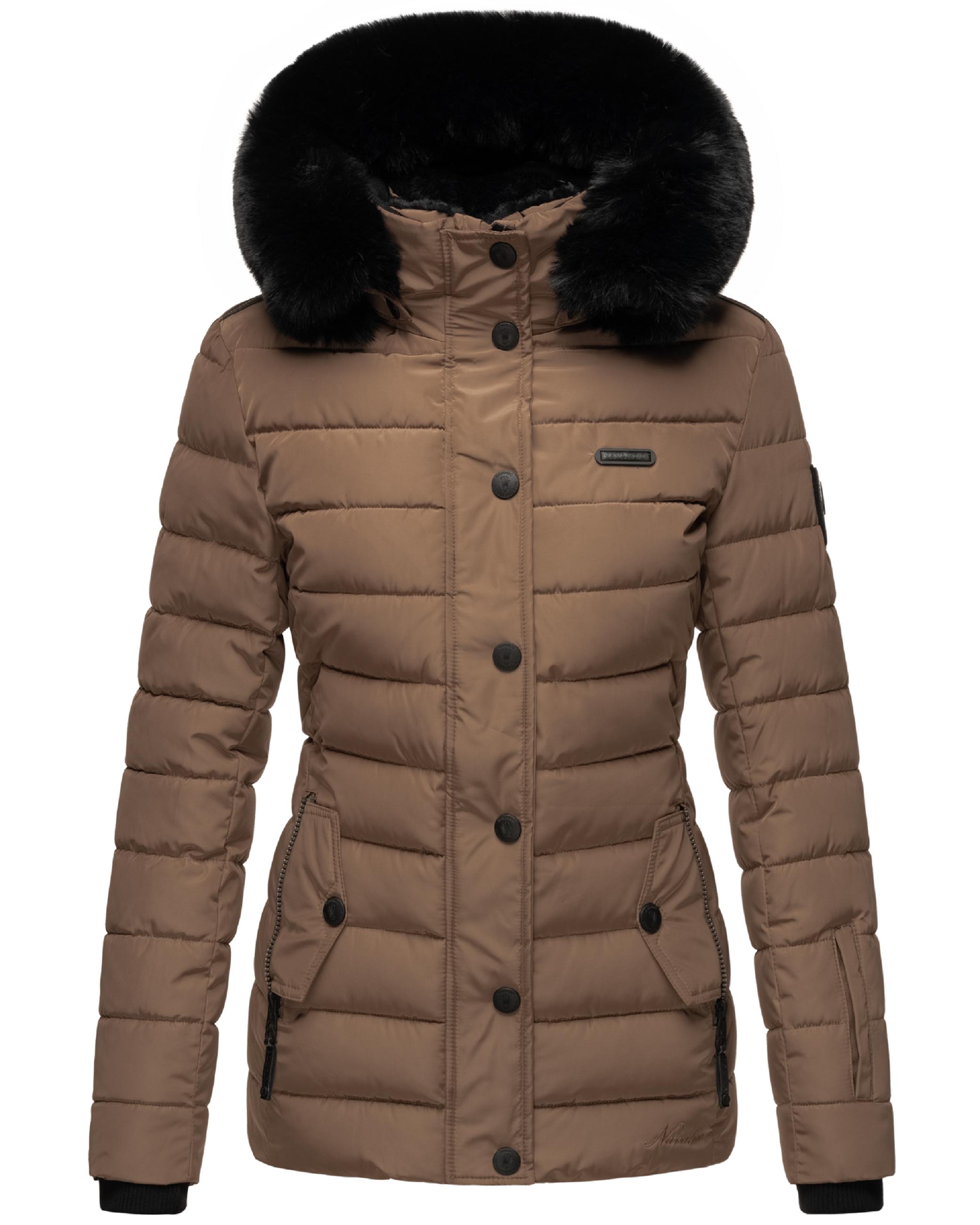 Gesteppte Winterjacke mit Kapuze "Milianaa" Taupe