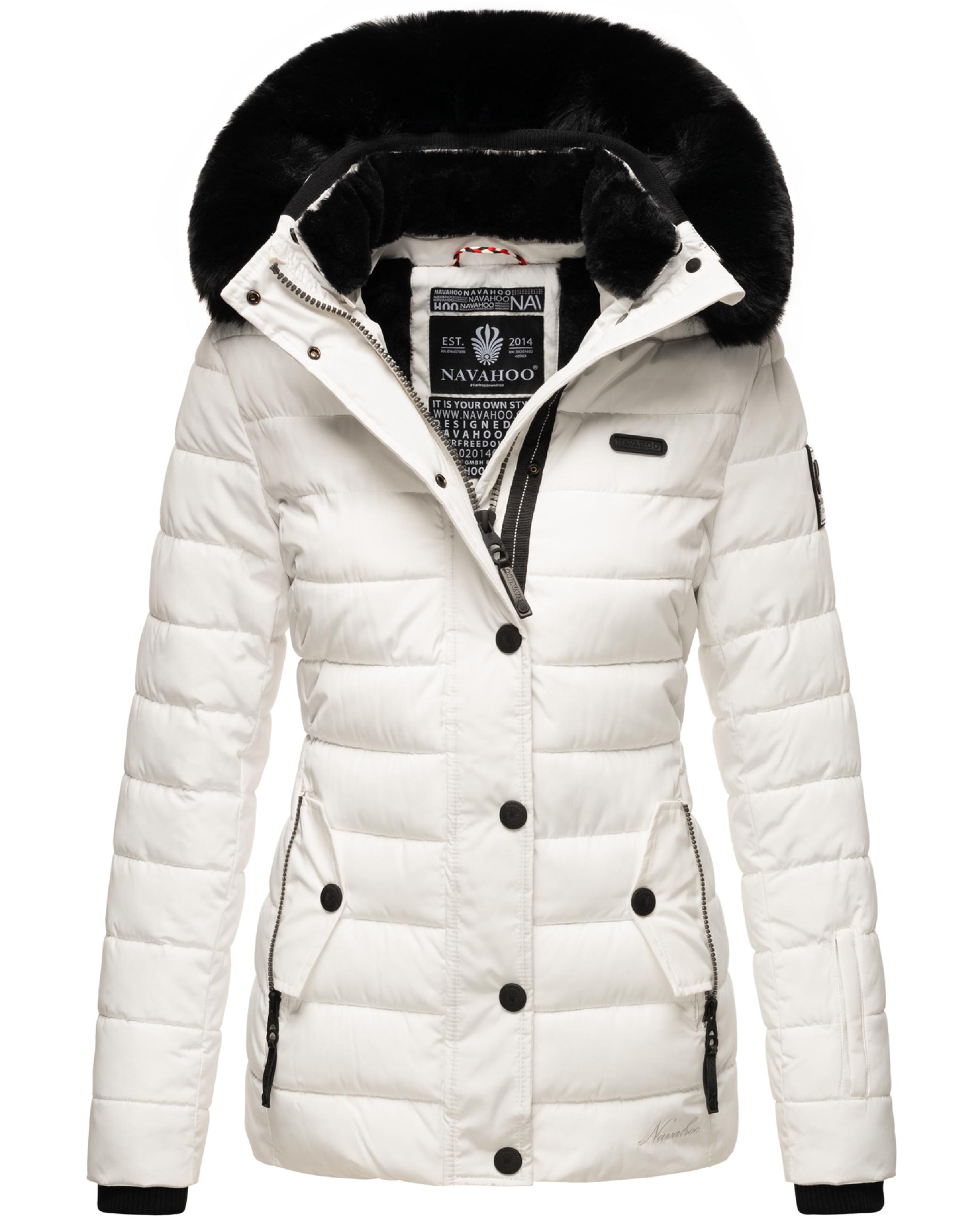 Gesteppte Winterjacke mit Kapuze "Milianaa" White