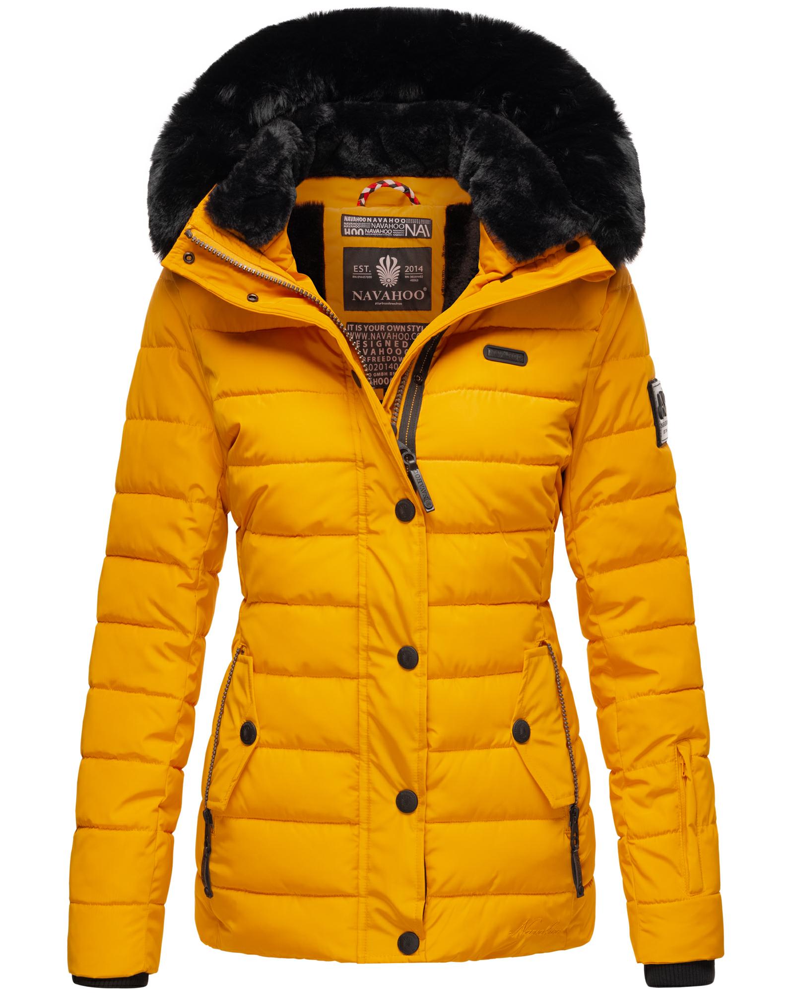 Gesteppte Winterjacke mit Kapuze "Milianaa" Yellow