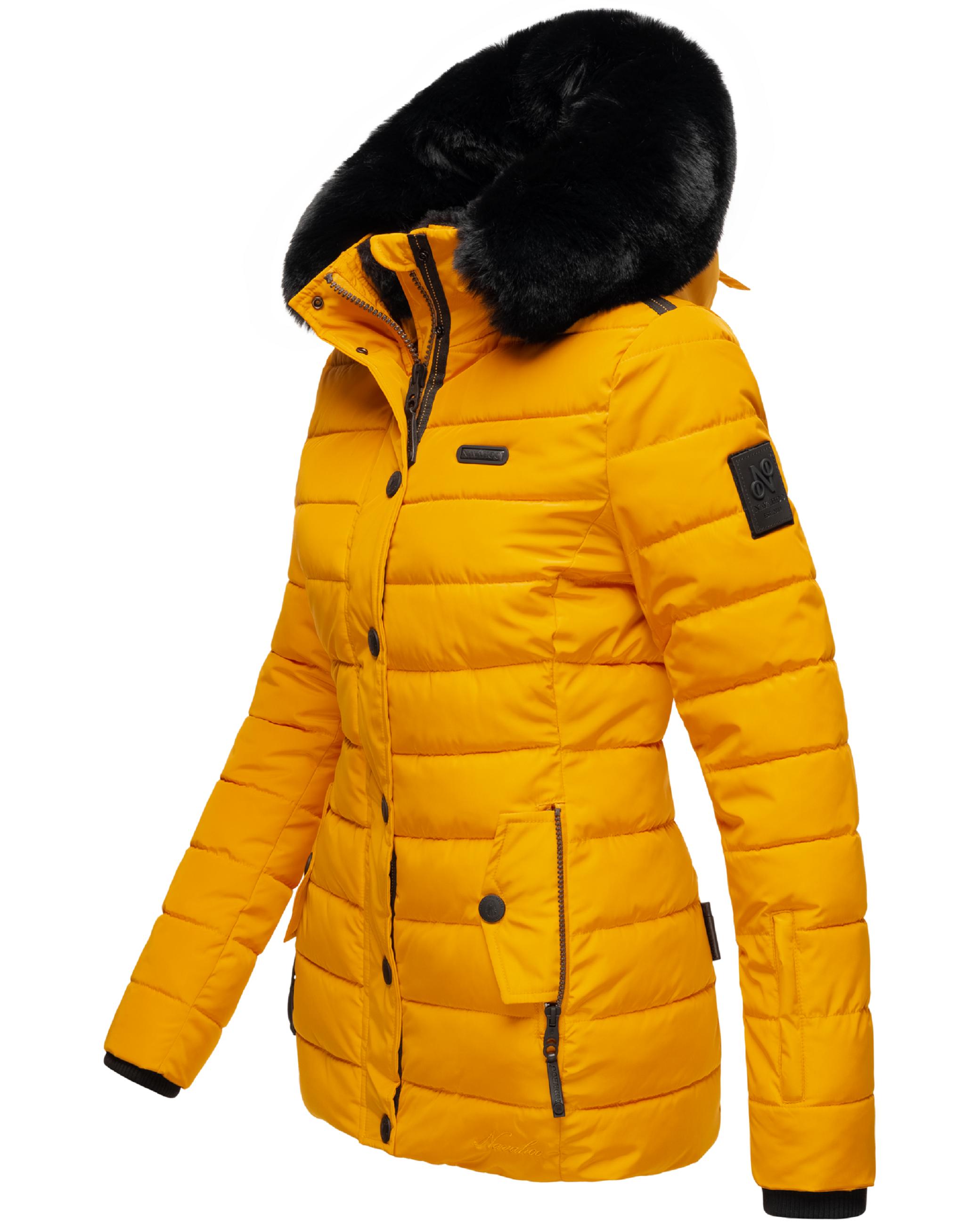 Gesteppte Winterjacke mit Kapuze "Milianaa" Yellow