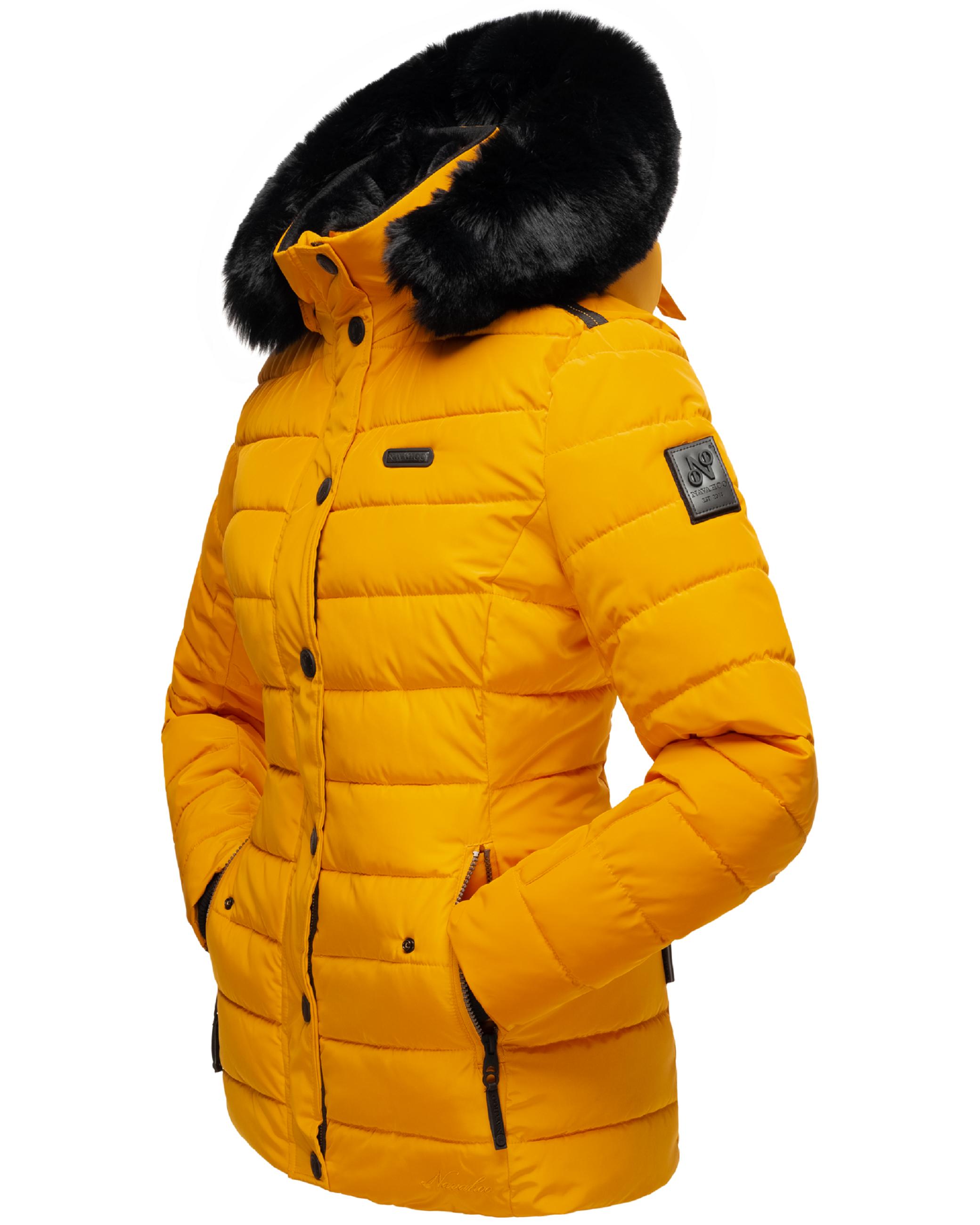 Gesteppte Winterjacke mit Kapuze "Milianaa" Yellow