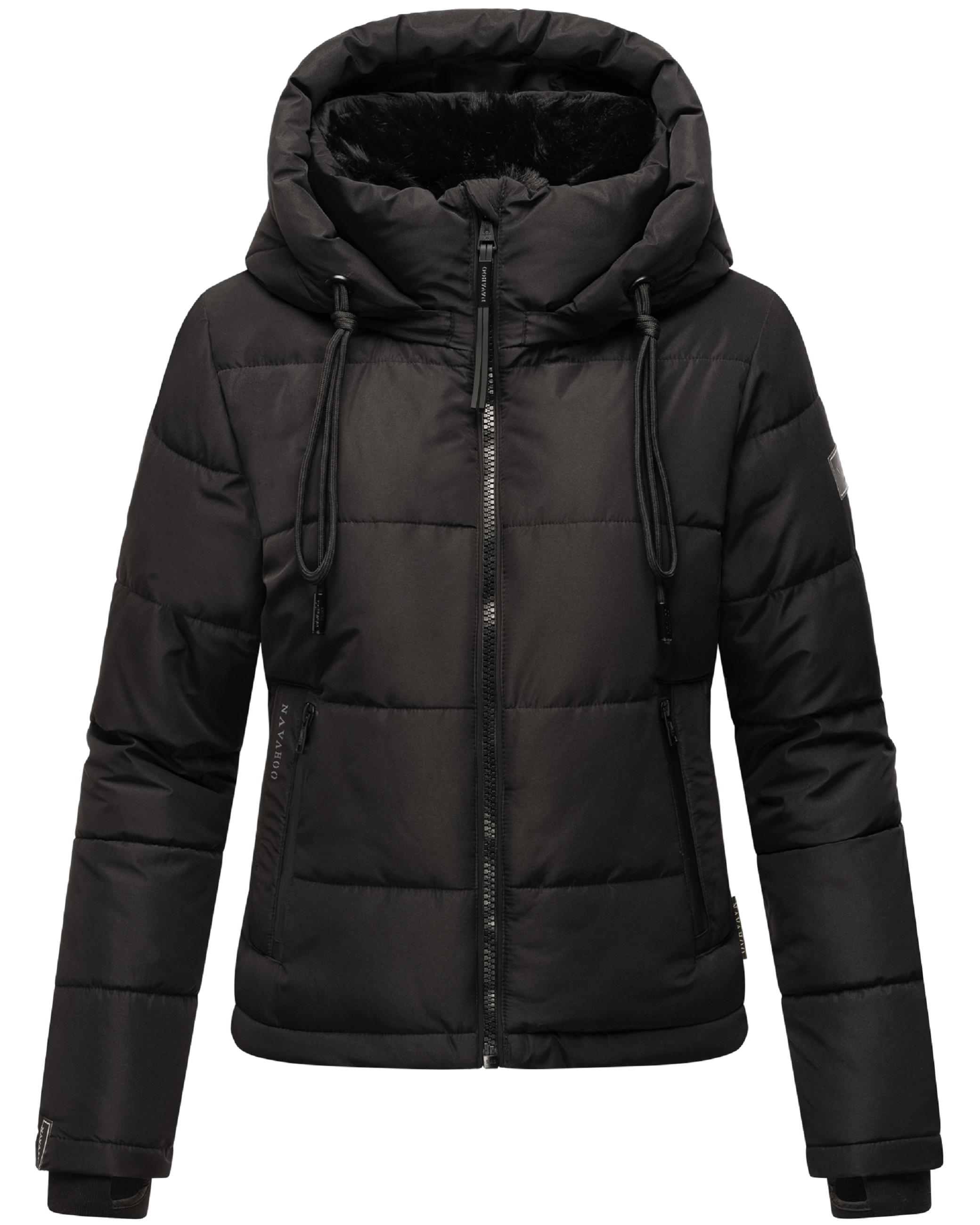 Steppjacke mit abnehmbarer Kapuze "Mit Liebe XIV" Black