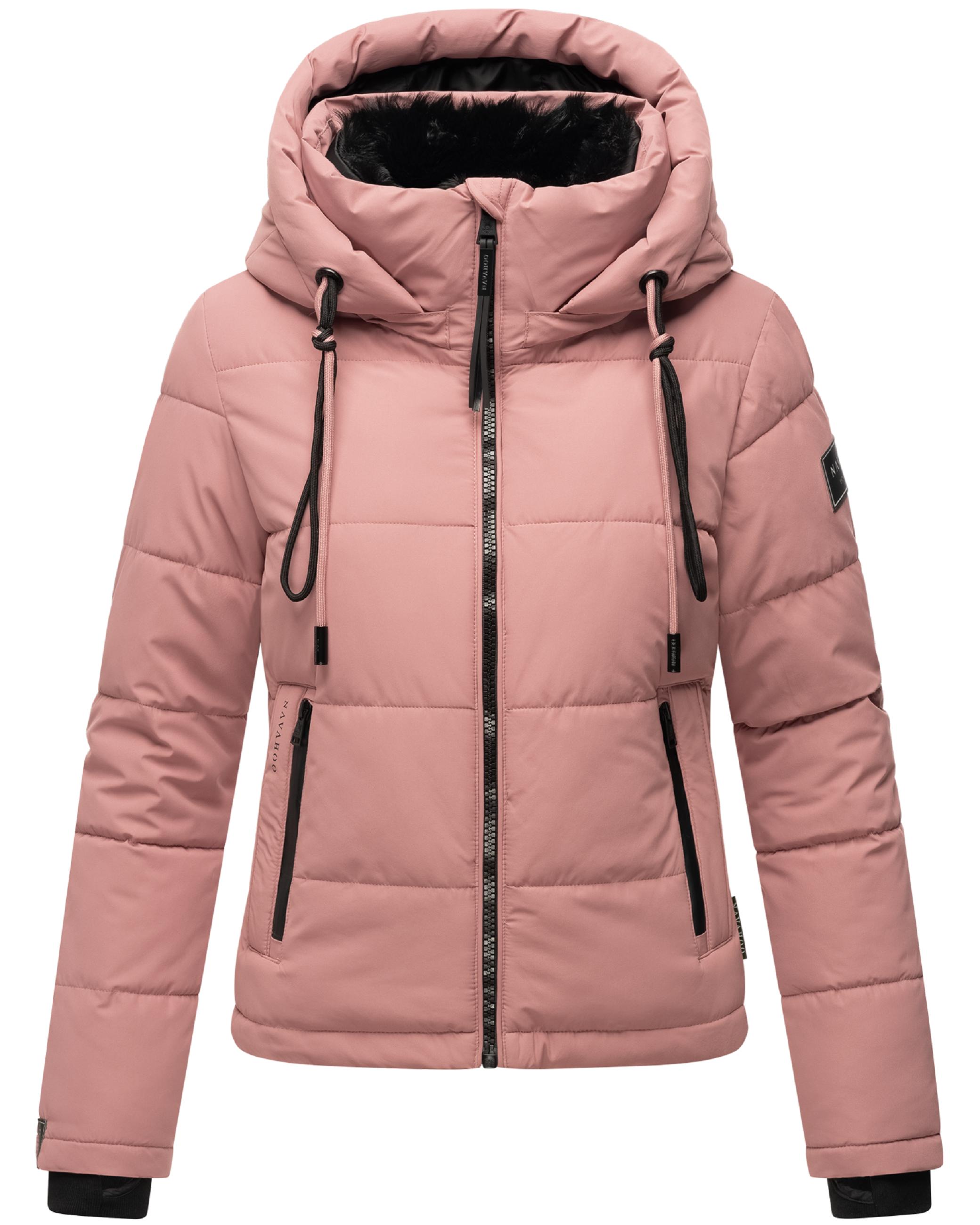 Steppjacke mit abnehmbarer Kapuze "Mit Liebe XIV" Dark Rose