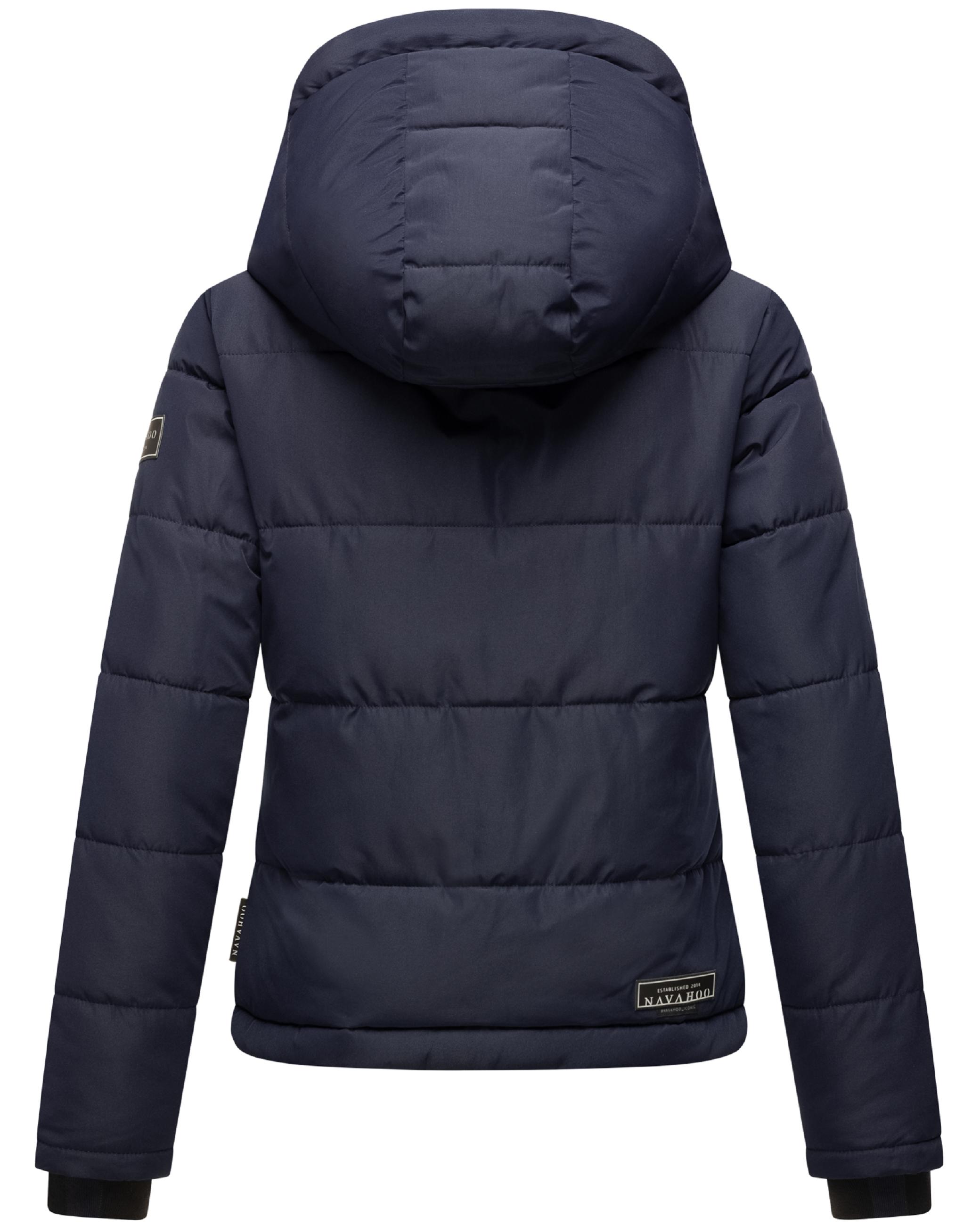 Steppjacke mit abnehmbarer Kapuze "Mit Liebe XIV" Navy