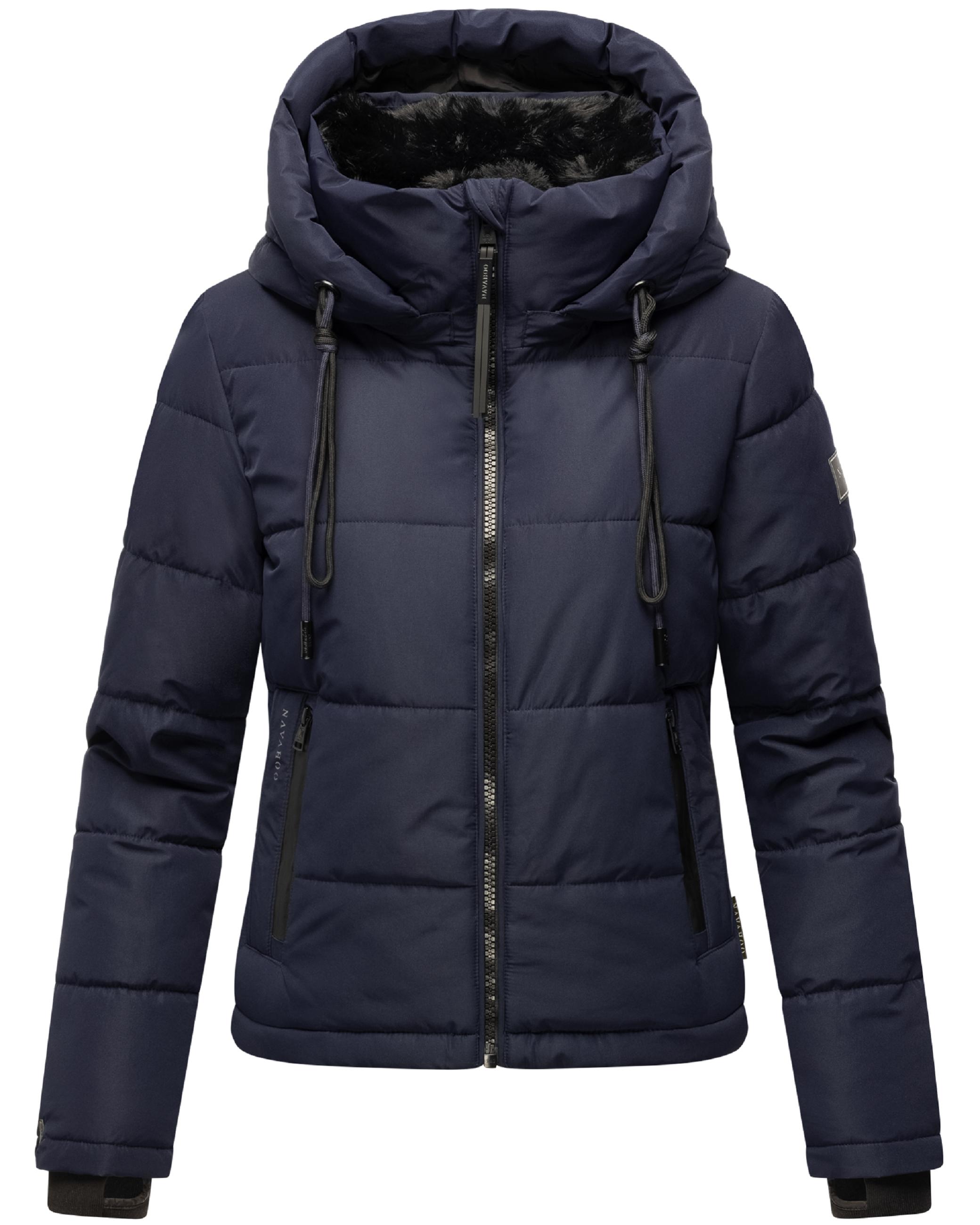 Steppjacke mit abnehmbarer Kapuze "Mit Liebe XIV" Navy