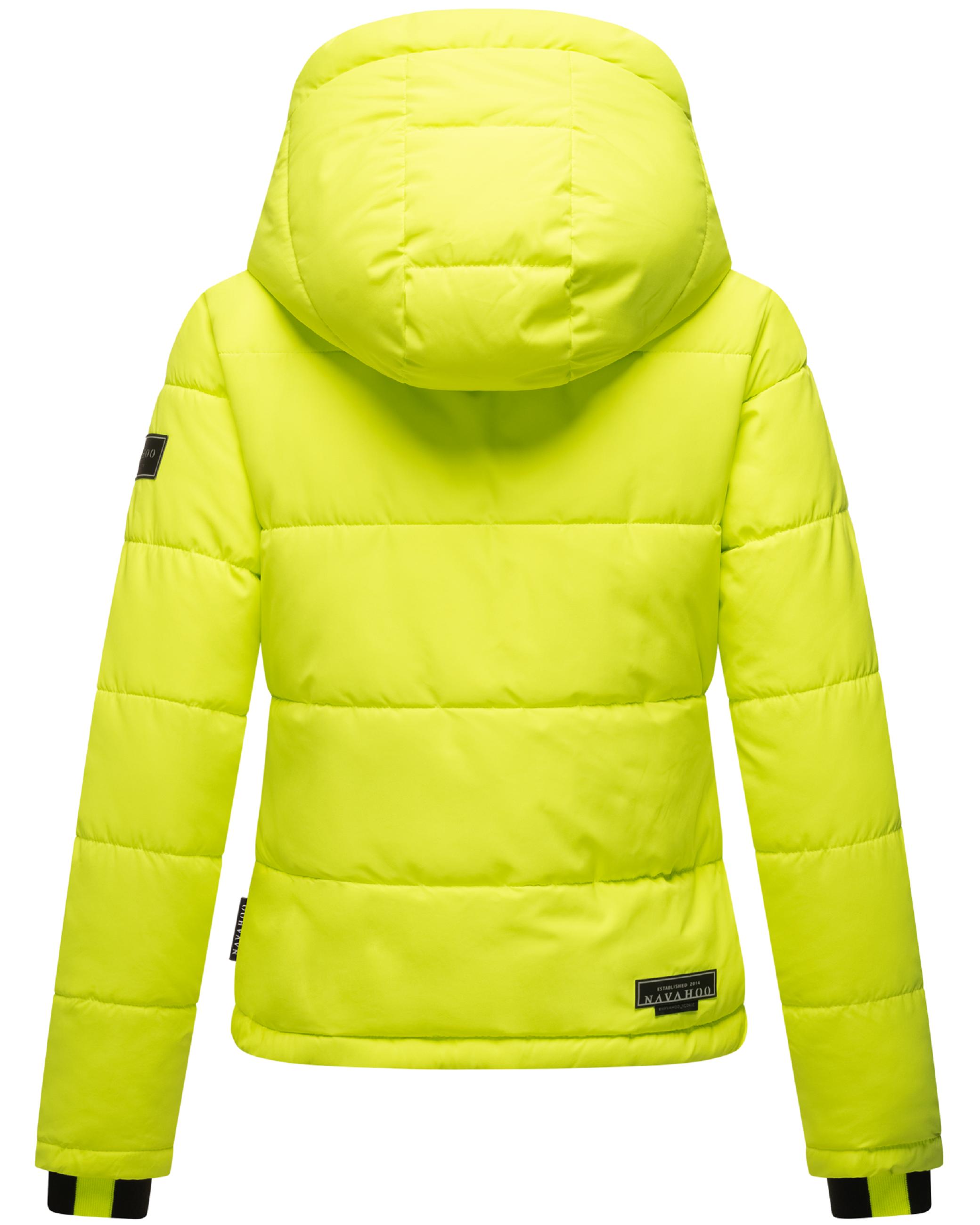 Steppjacke mit abnehmbarer Kapuze "Mit Liebe XIV" Neon Green