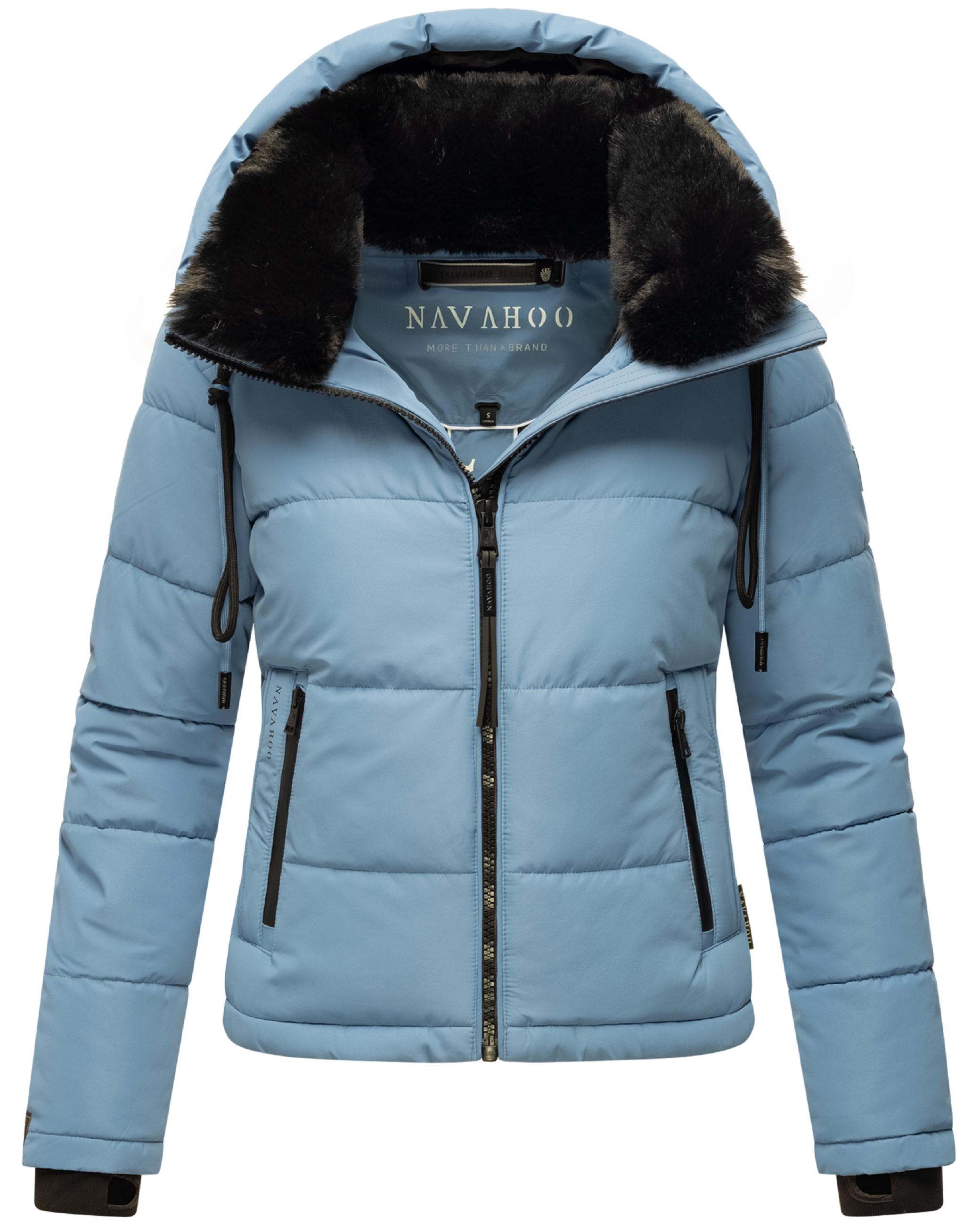 Steppjacke mit abnehmbarer Kapuze "Mit Liebe XIV" Powder Blue