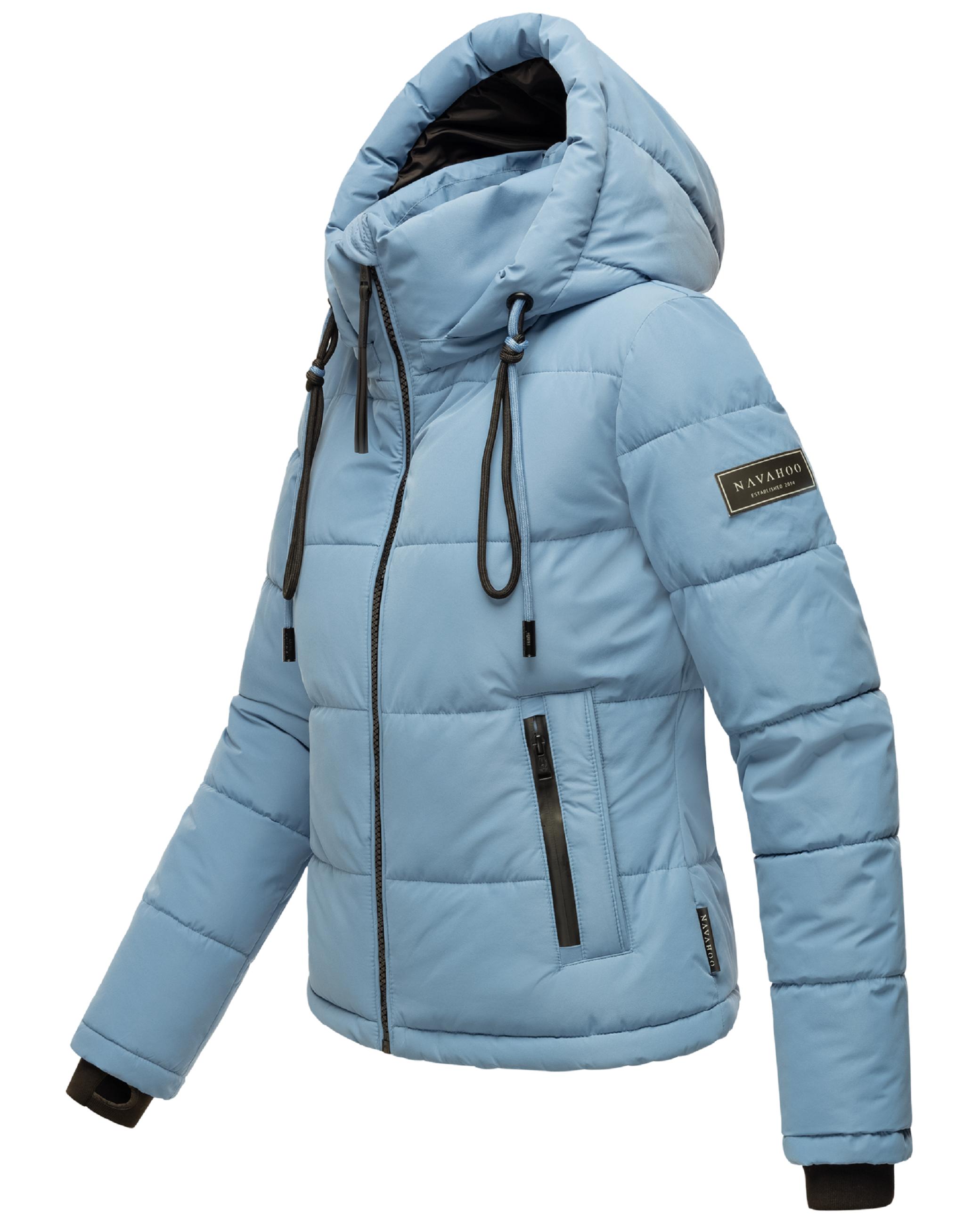 Steppjacke mit abnehmbarer Kapuze "Mit Liebe XIV" Powder Blue