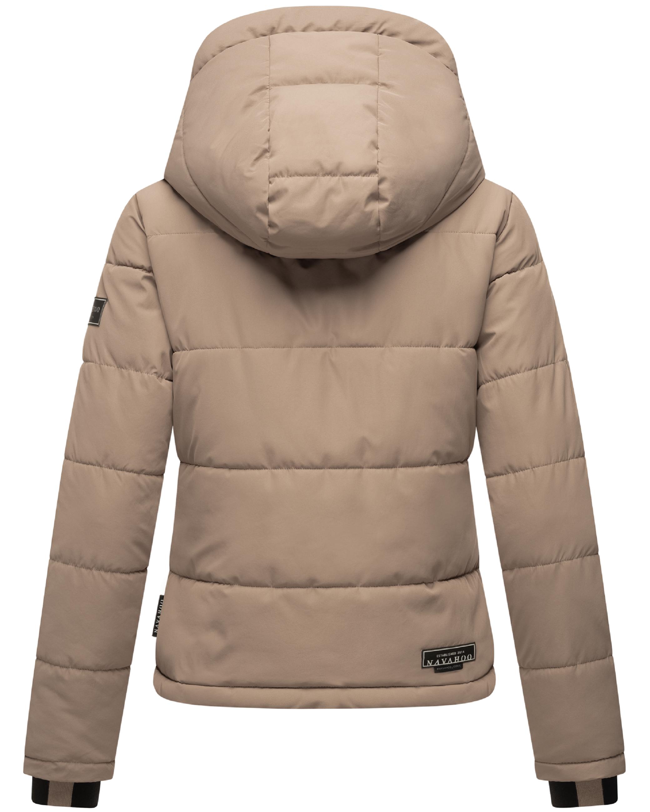 Steppjacke mit abnehmbarer Kapuze "Mit Liebe XIV" Taupe Grey