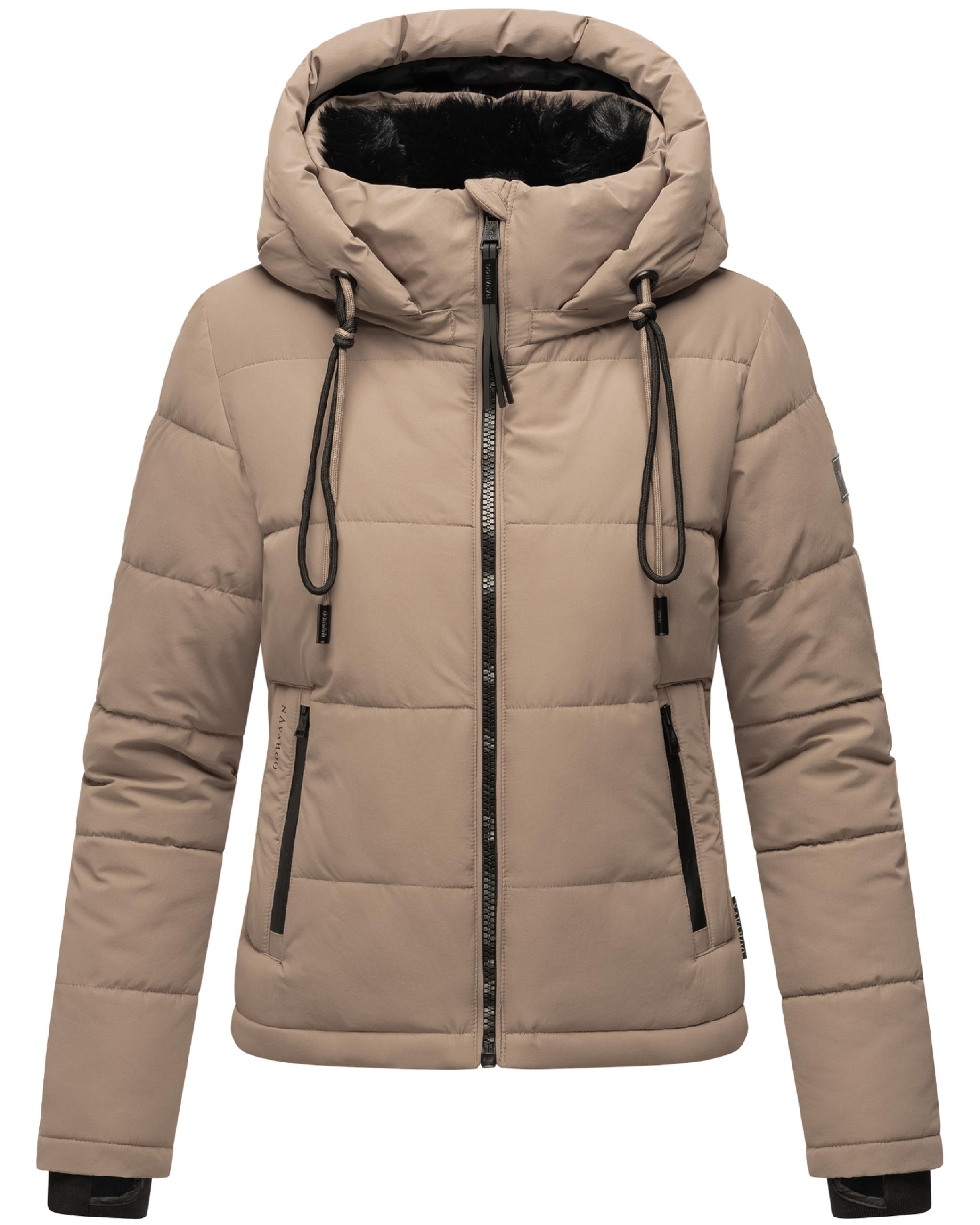 Steppjacke mit abnehmbarer Kapuze "Mit Liebe XIV" Taupe Grey