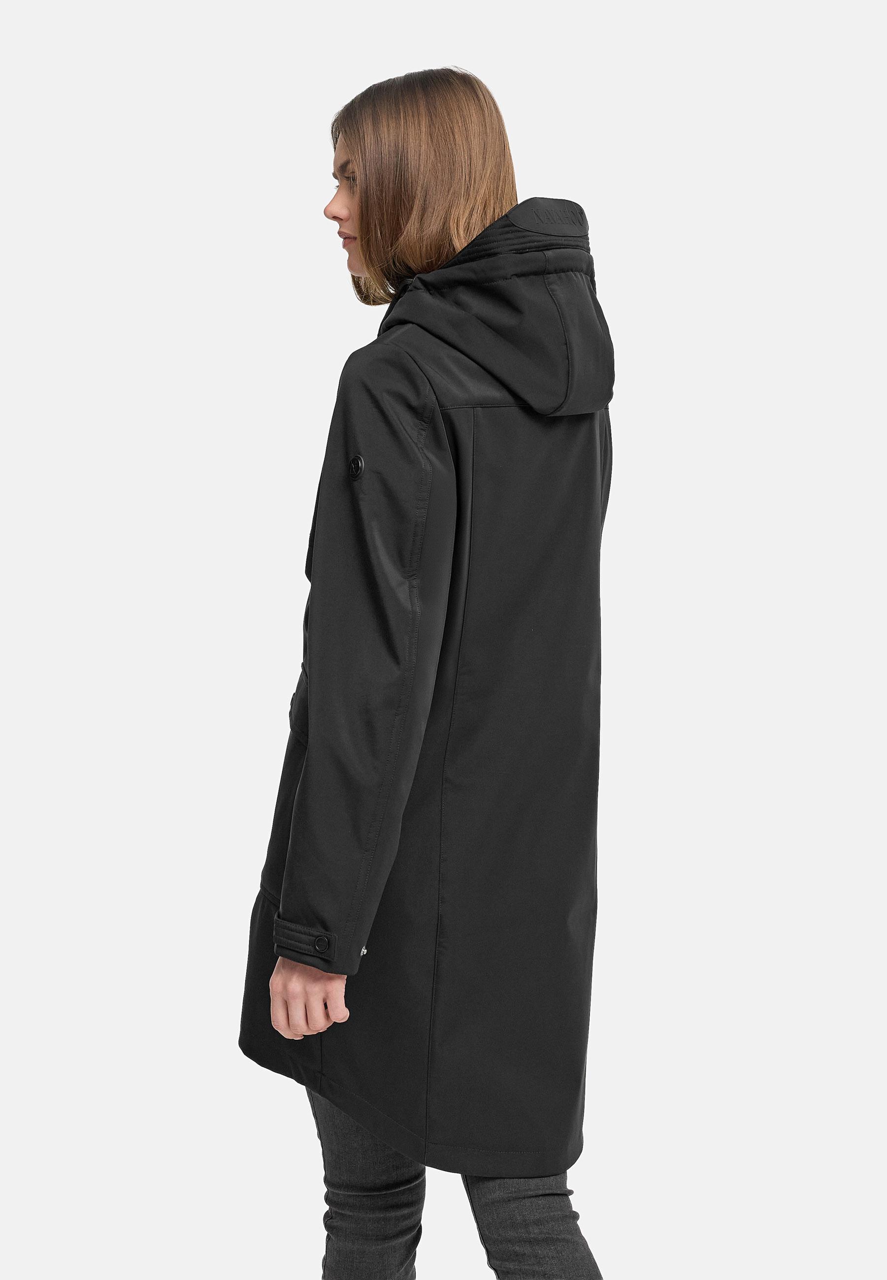 Wasserdichter Softshellmantel für den Übergang "Morgennebel 14" Black