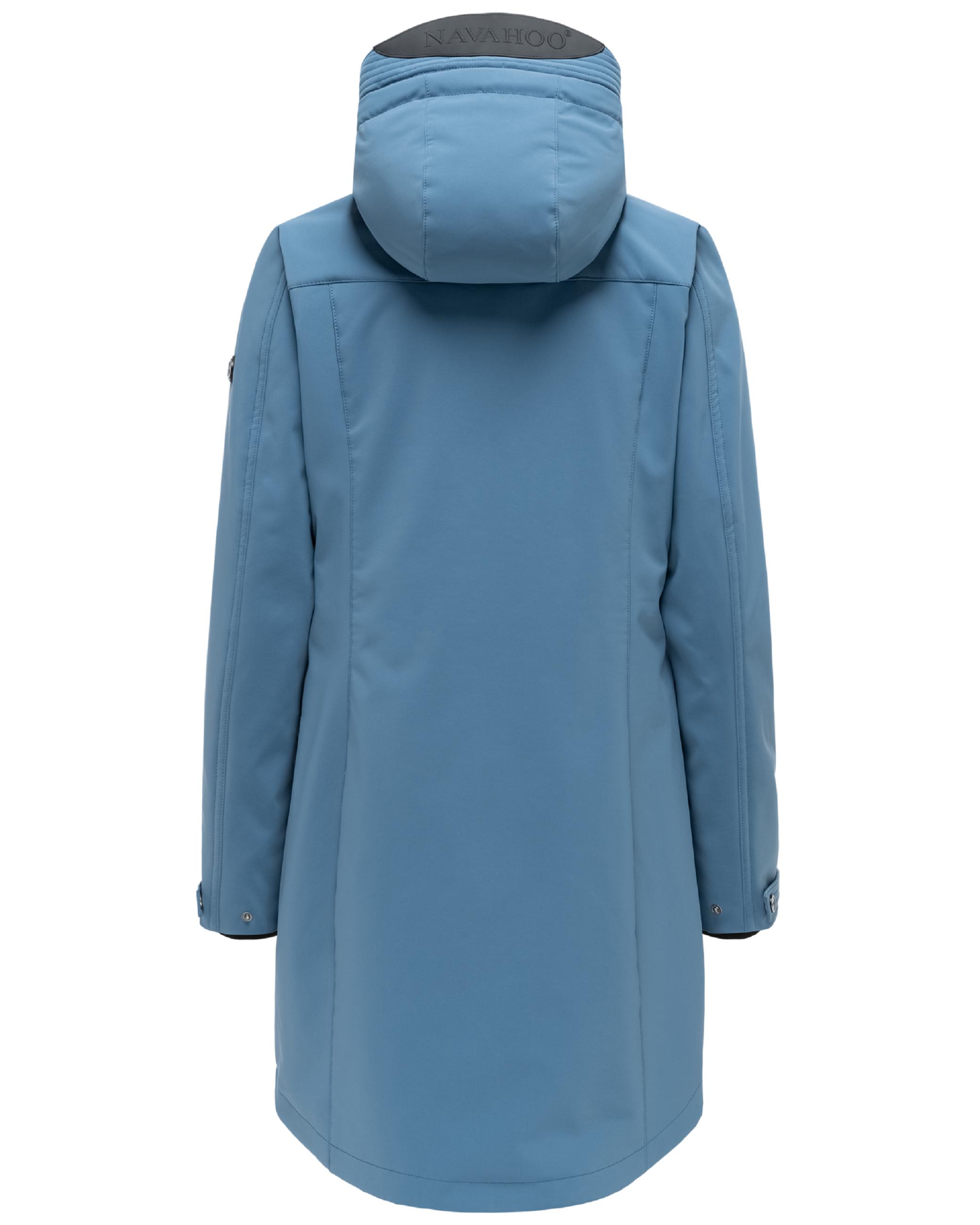 Leichter Softshellmantel für den Übergang "Morgennebel 14" Dusty Blue