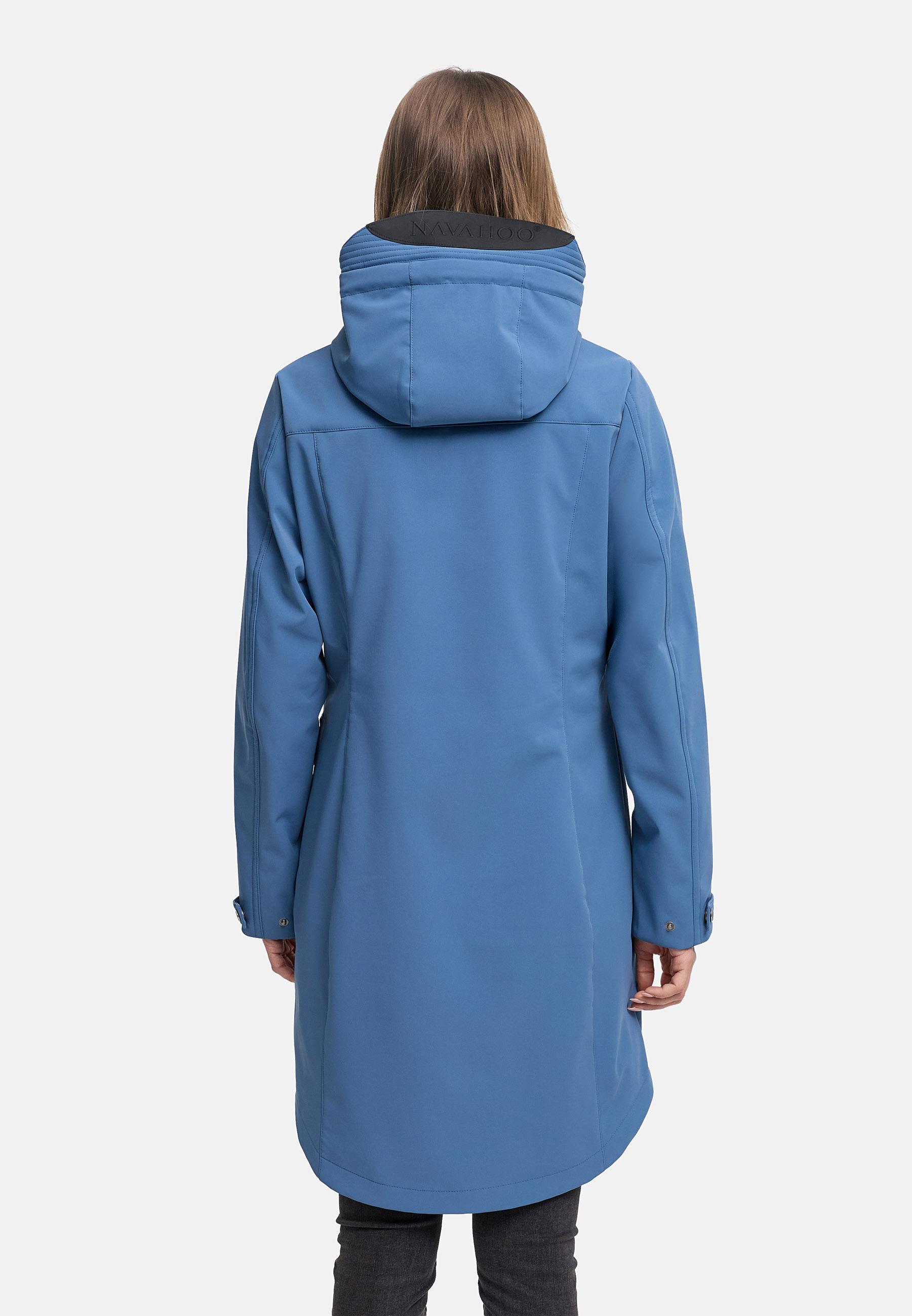 Wasserdichter Softshellmantel für den Übergang "Morgennebel 14" Dusty Blue