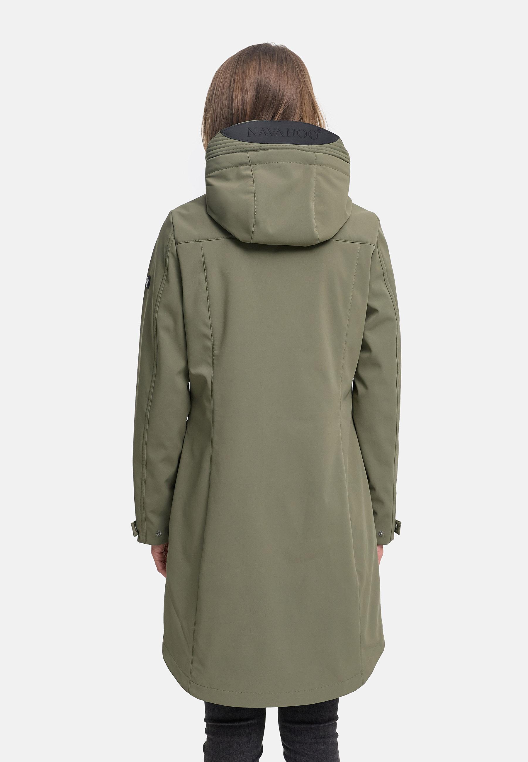 Wasserdichter Softshellmantel für den Übergang "Morgennebel 14" Dusty Olive