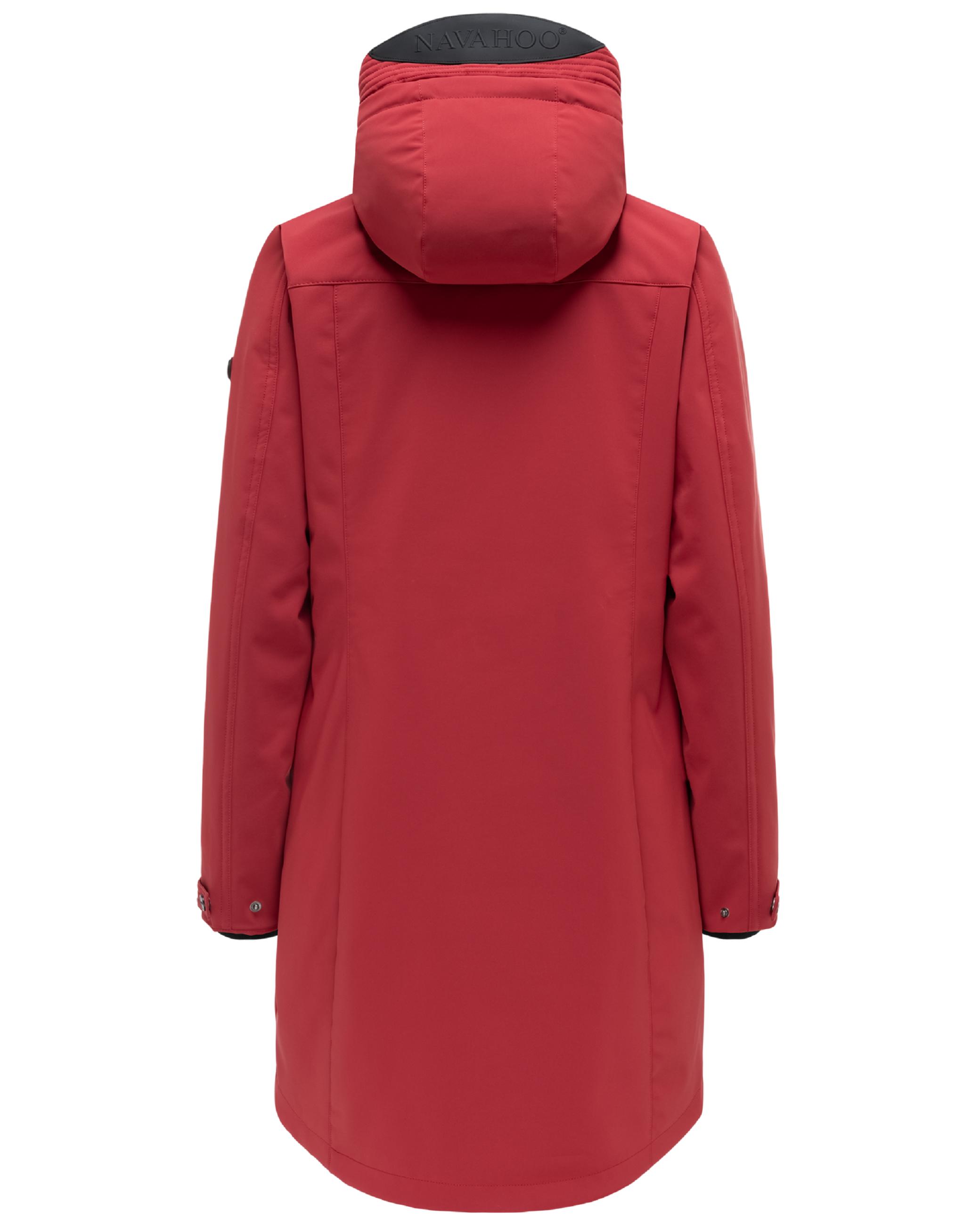 Wasserdichter Softshellmantel für den Übergang "Morgennebel 14" Velvet Red