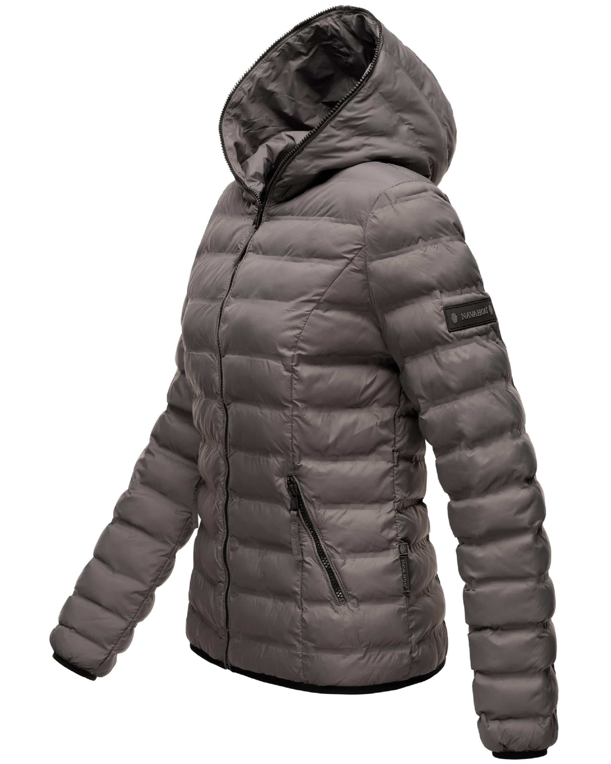 Leichte Steppjacke mit Kapuze "Neevia" Dark Grey