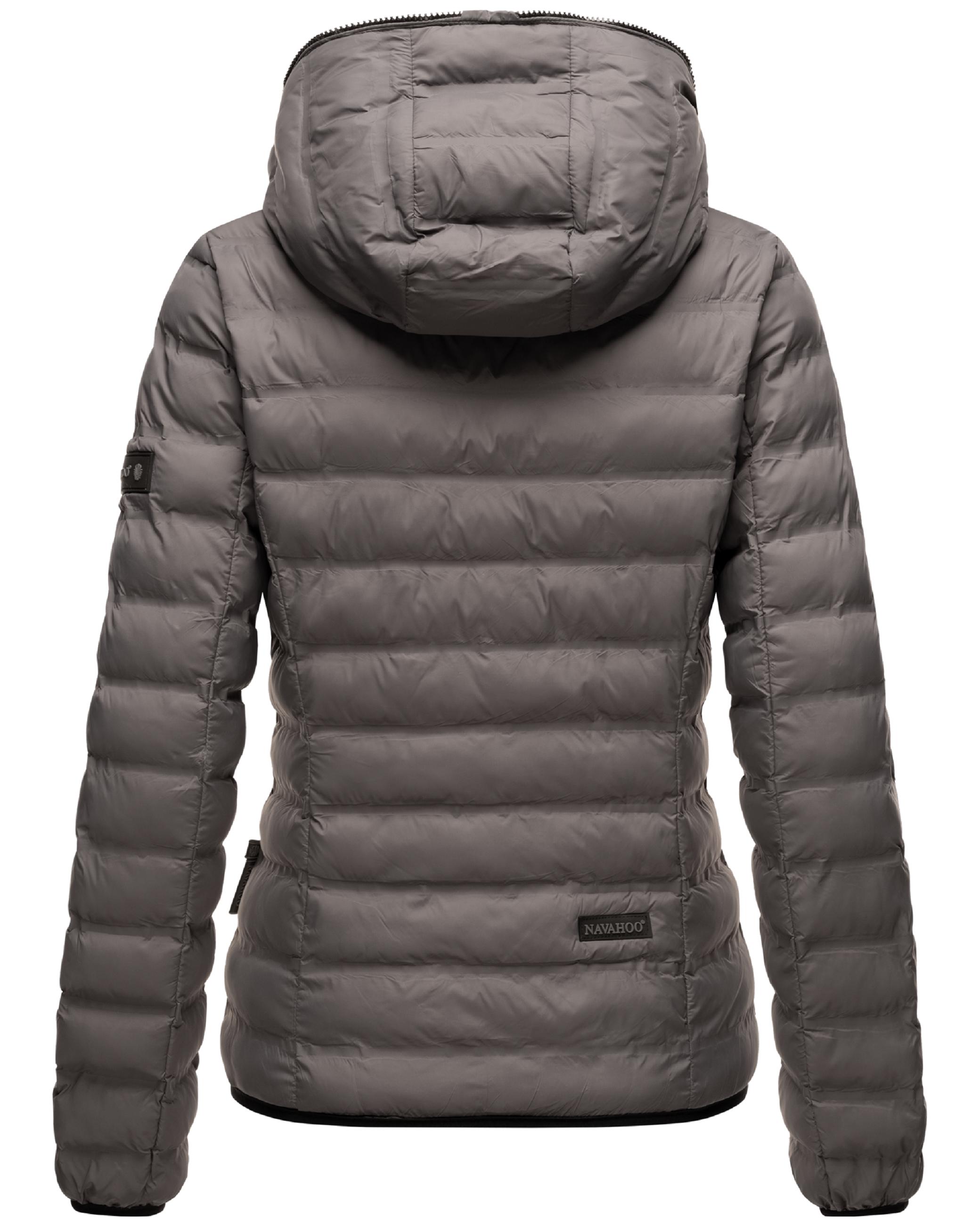 Leichte Steppjacke mit Kapuze "Neevia" Dark Grey