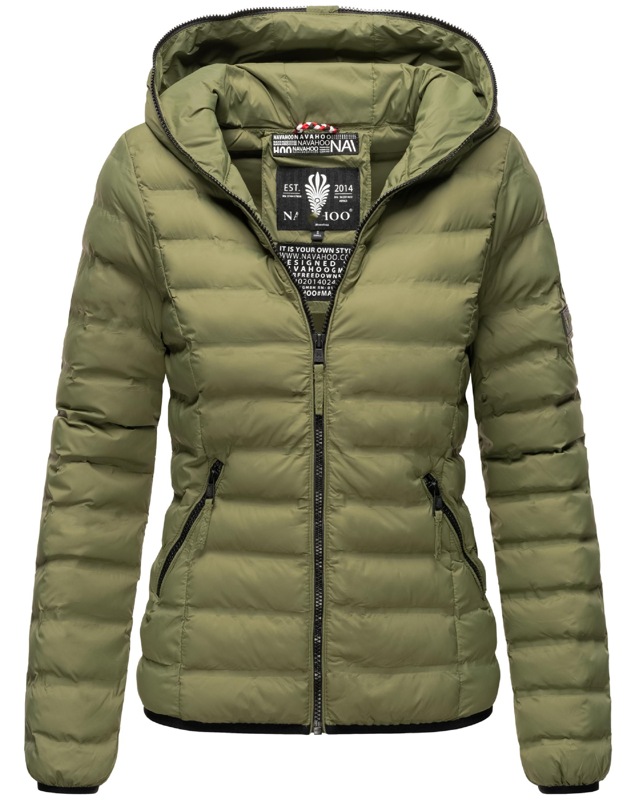 Leichte Steppjacke mit Kapuze "Neevia" Olive