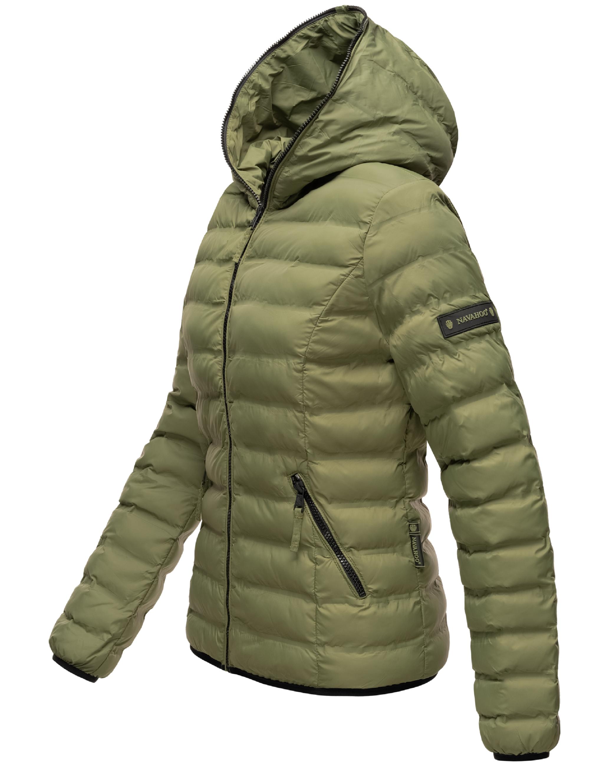 Leichte Steppjacke mit Kapuze "Neevia" Olive