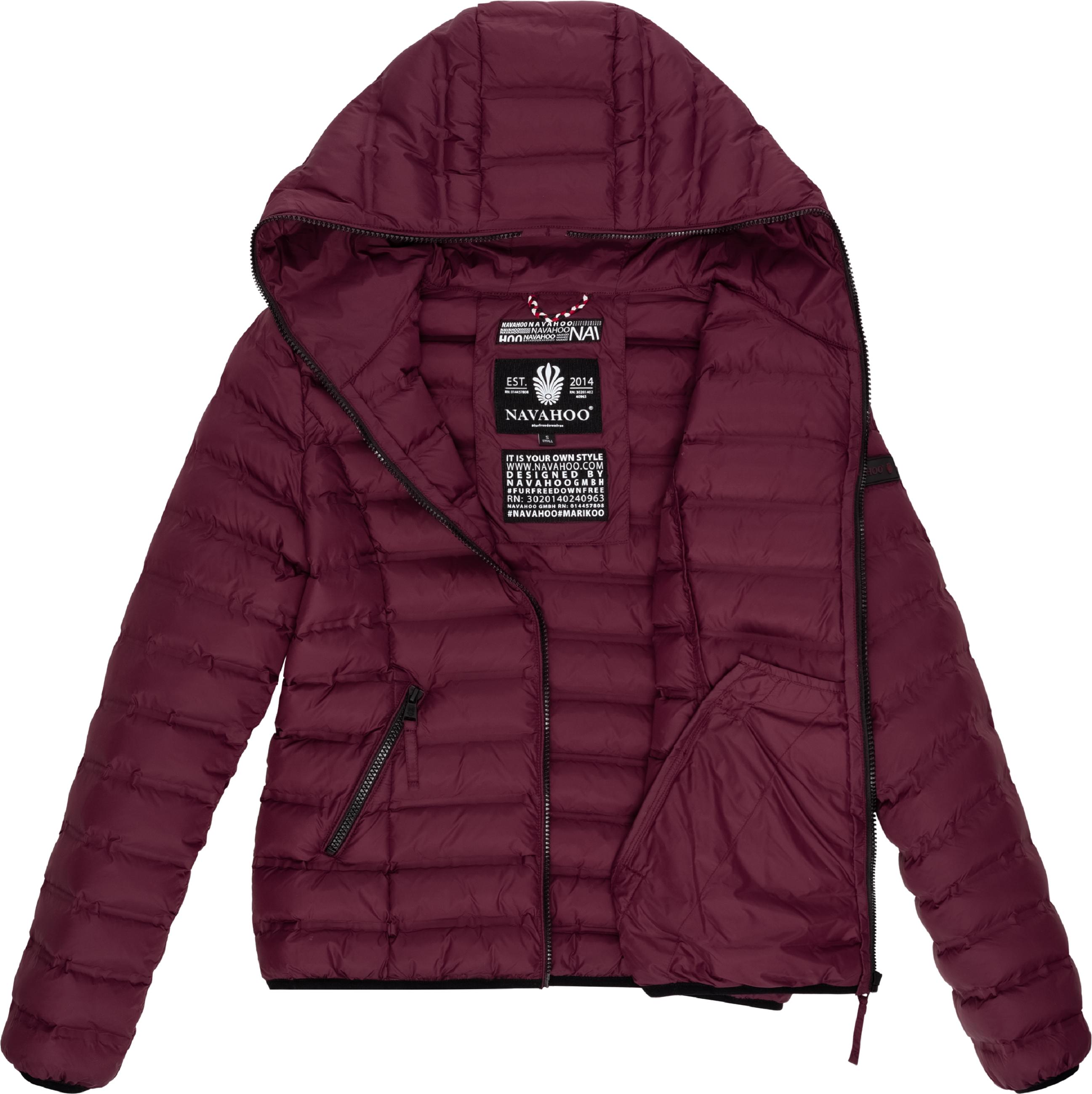 Leichte Steppjacke mit Kapuze "Neevia" Wine