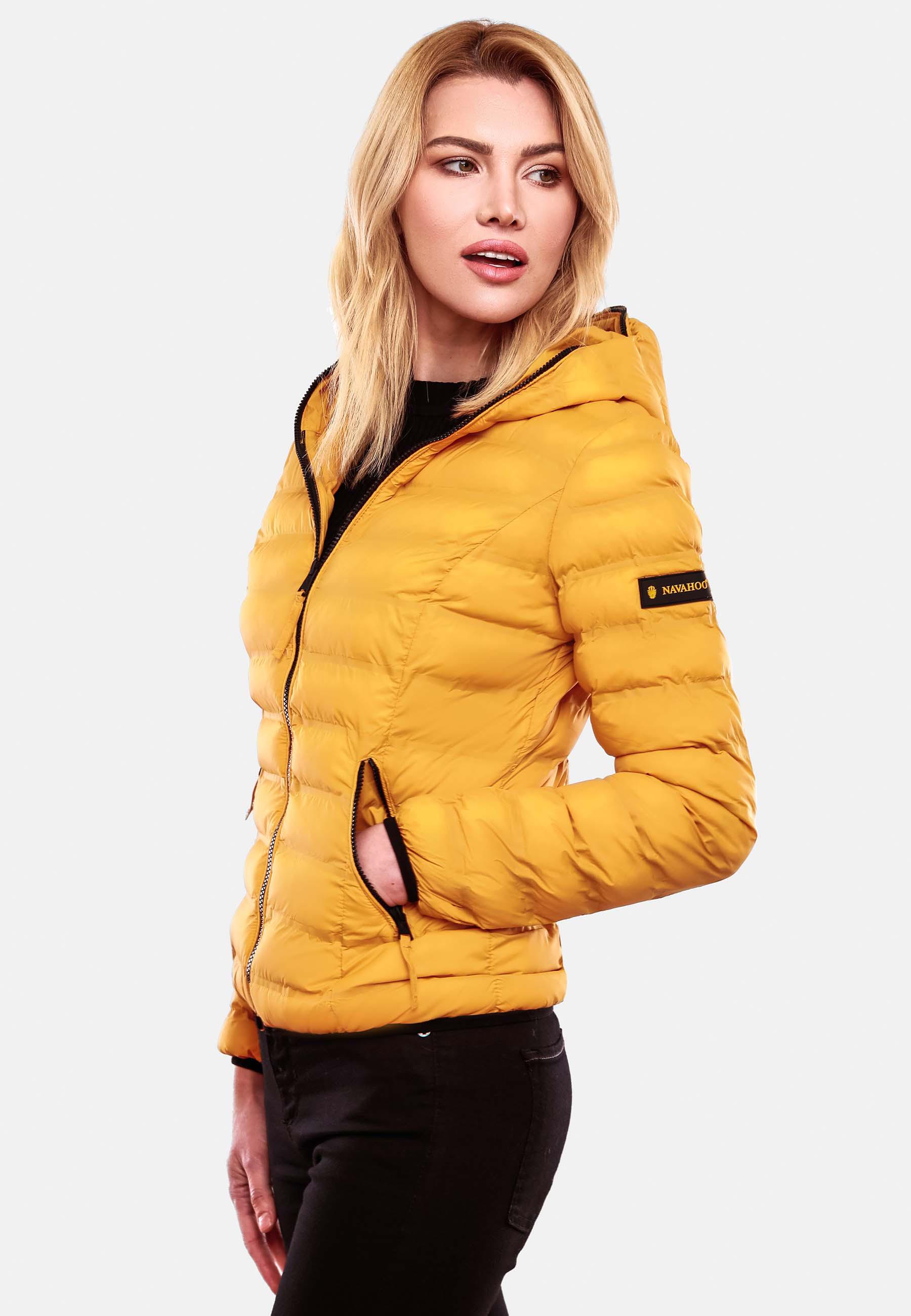 Leichte Steppjacke mit Kapuze "Neevia" Yellow