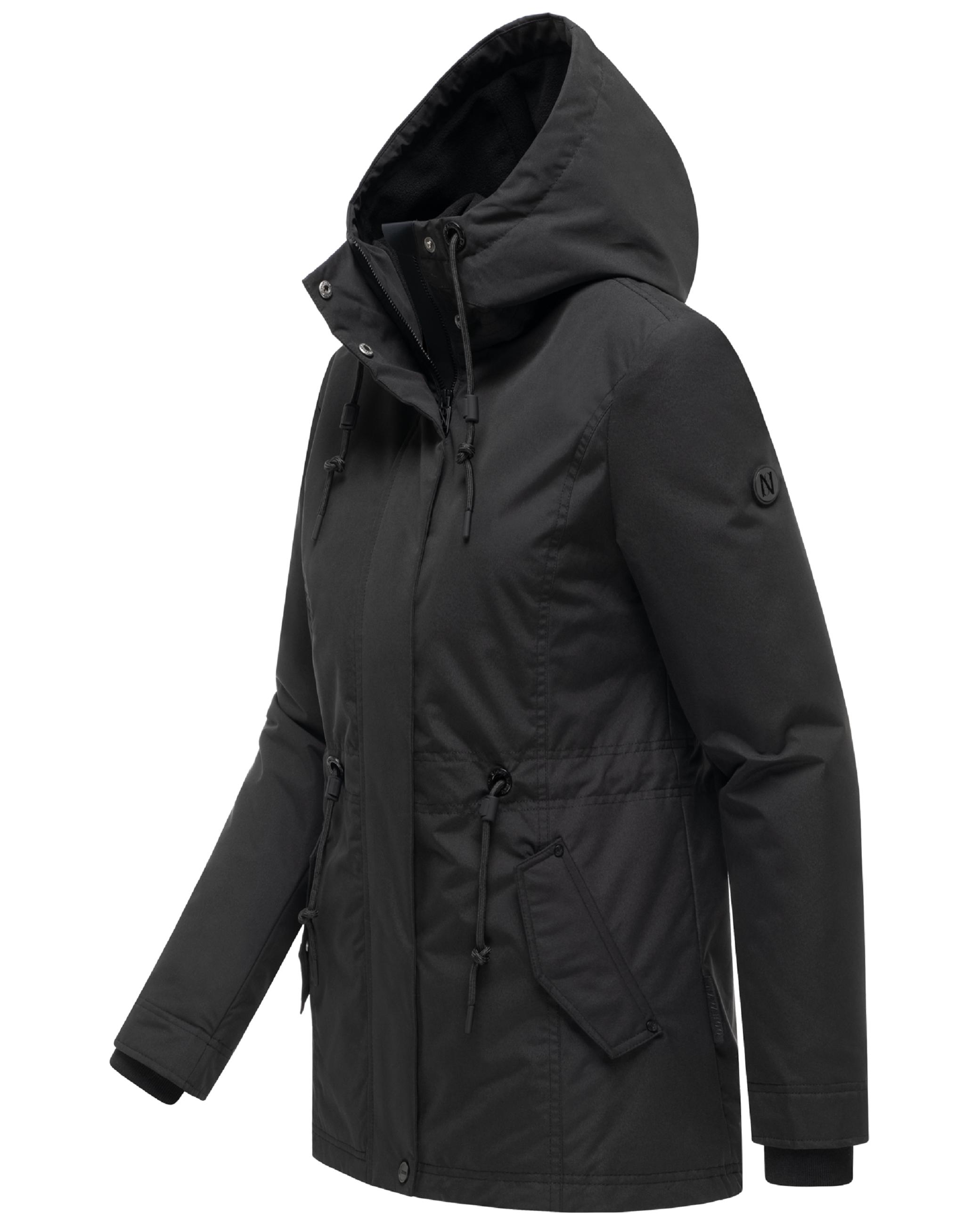 Wasserdichte Jacke mit Kapuze "Nibellaa 14" Black