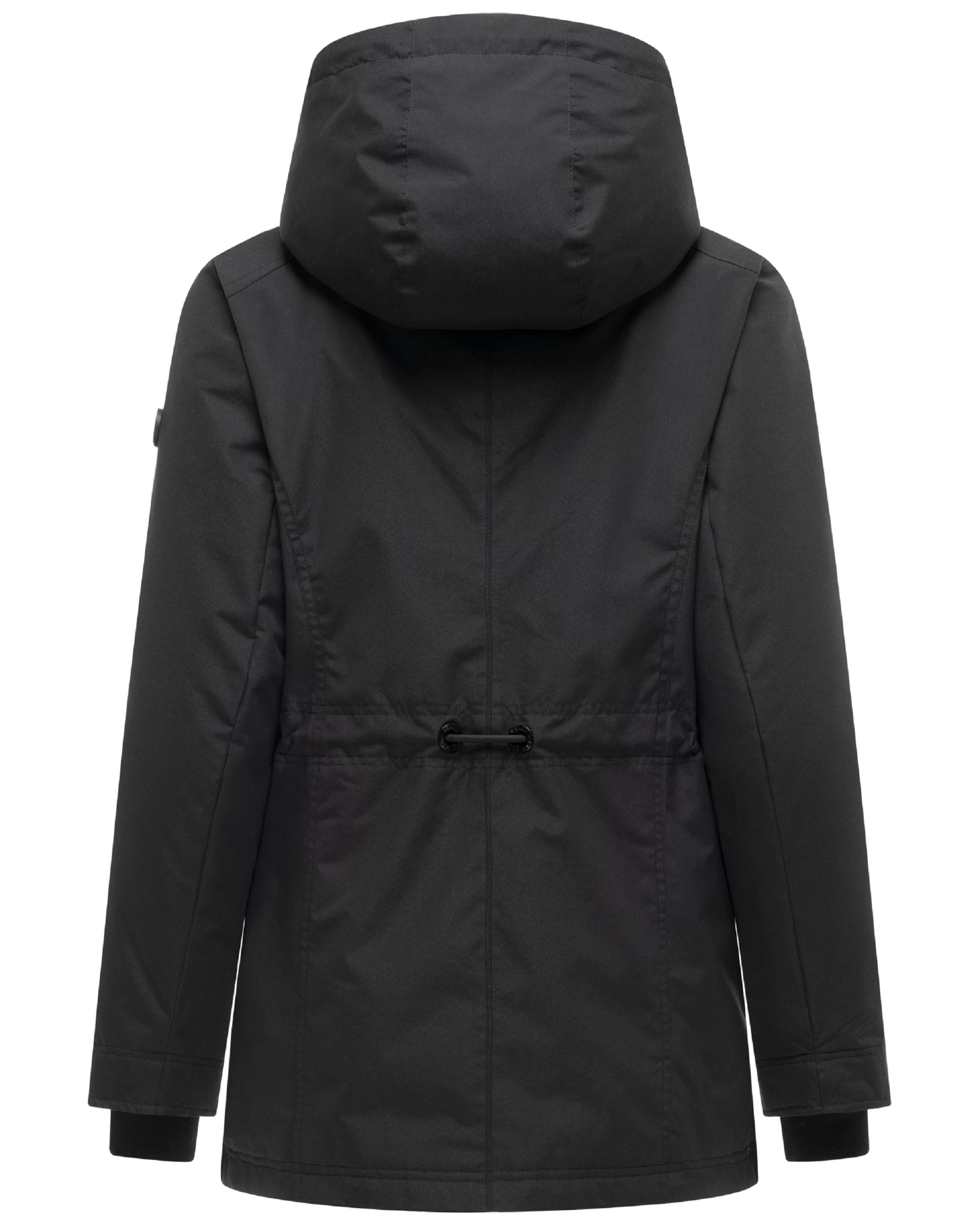 Wasserdichte Jacke mit Kapuze "Nibellaa 14" Black