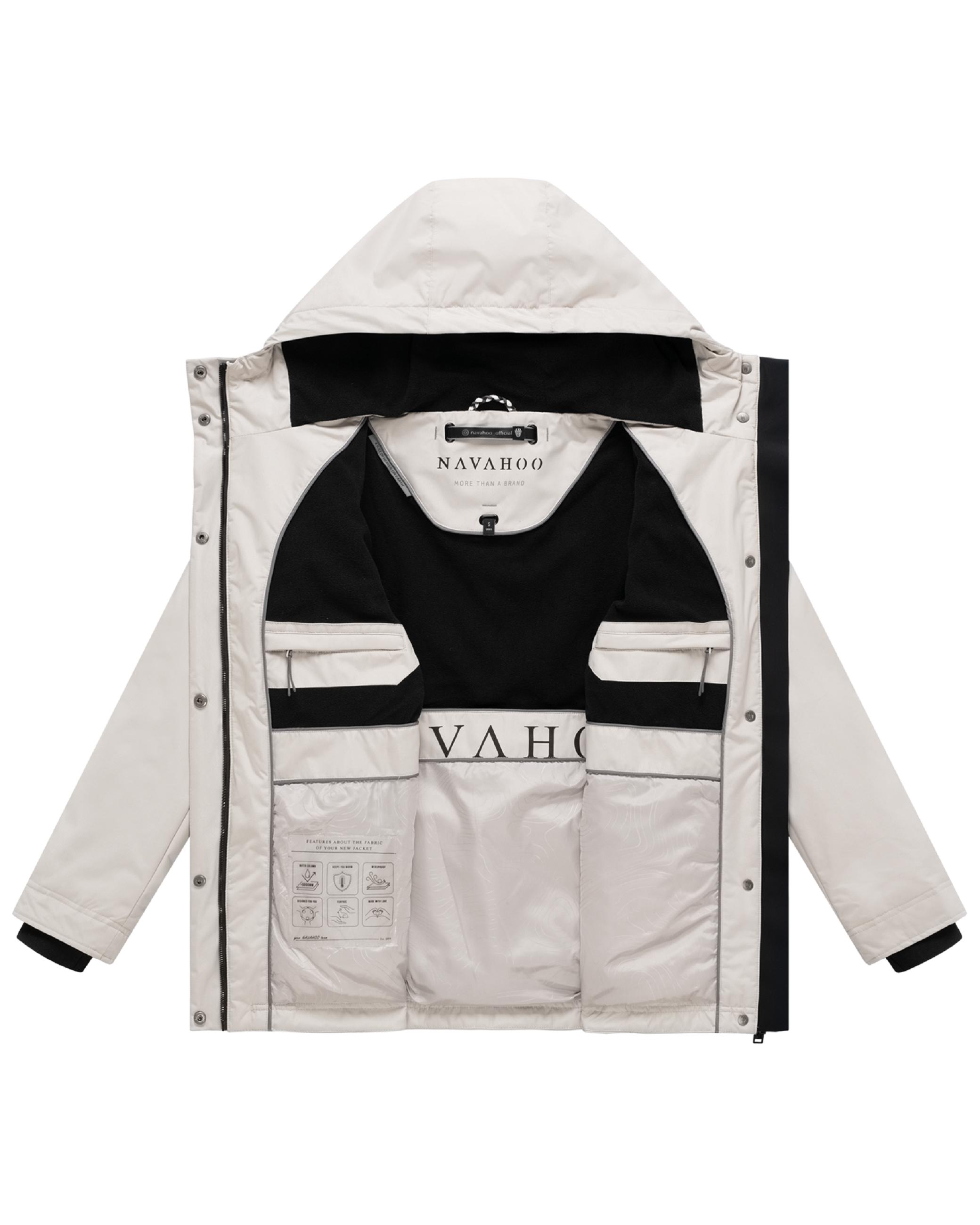 Wasserdichte Jacke mit Kapuze "Nibellaa 14" Bone
