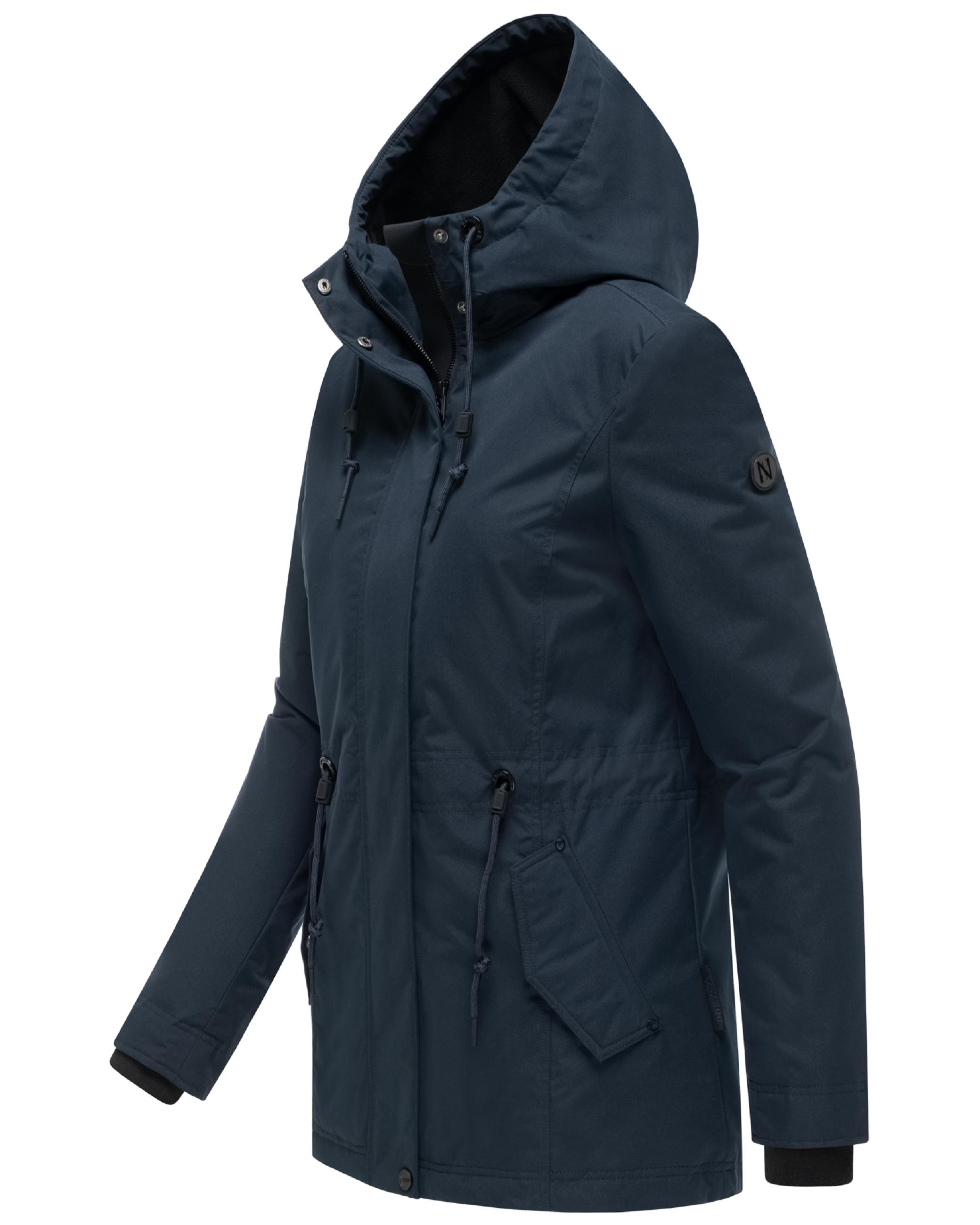 Wasserdichte Jacke mit Kapuze "Nibellaa 14" Navy