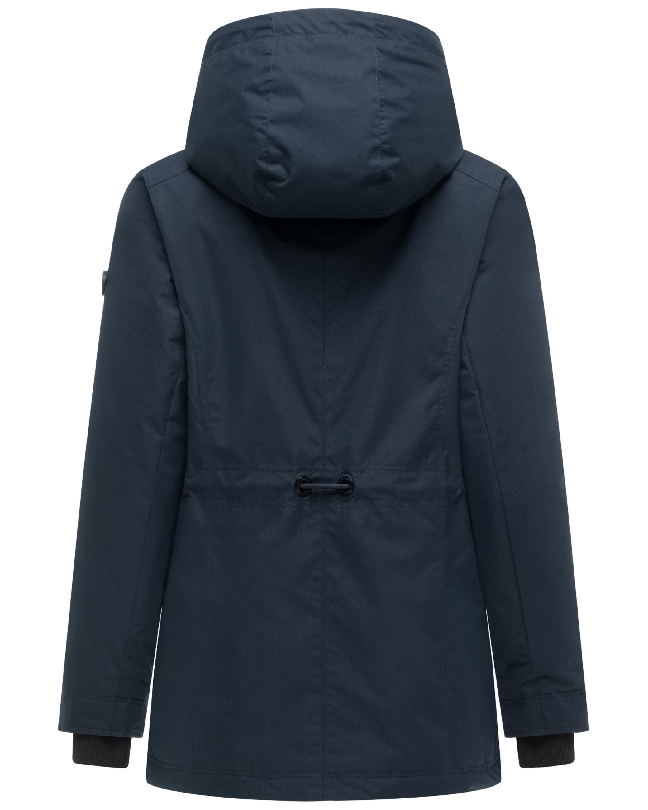 Wasserdichte Jacke mit Kapuze "Nibellaa 14" Navy