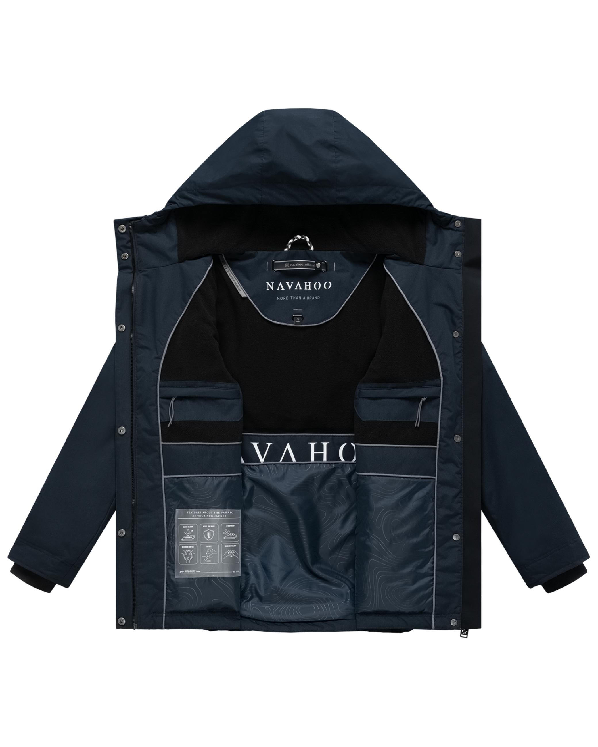 Wasserdichte Jacke mit Kapuze "Nibellaa 14" Navy