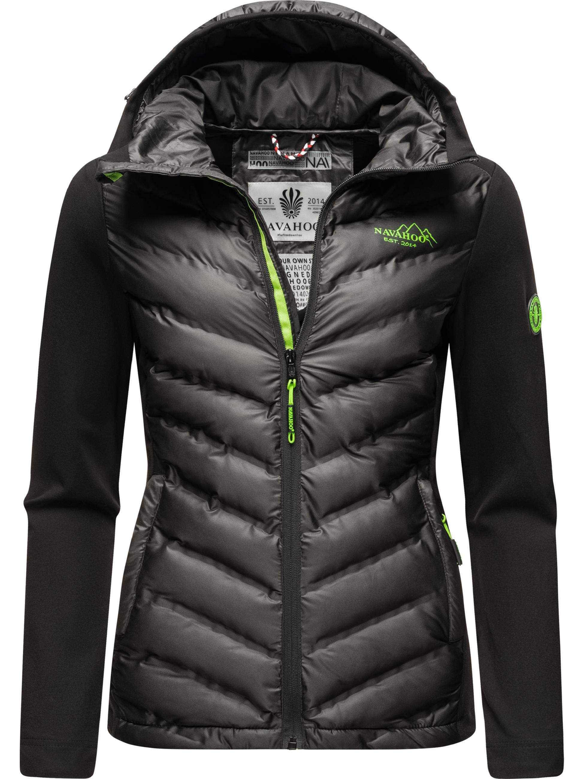 Leichte Steppjacke mit Kapuze "Nimm Mich Mit" Black