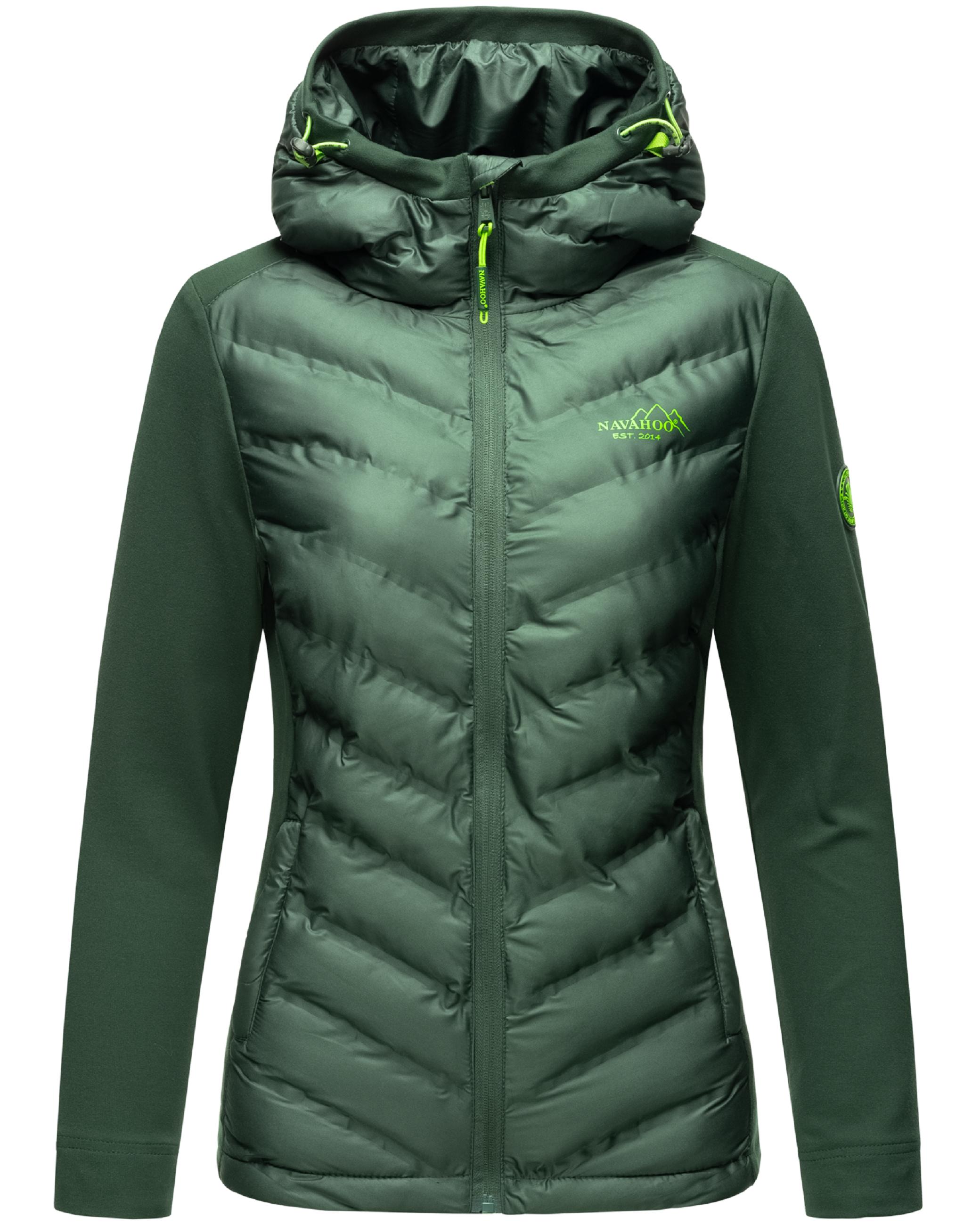 Leichte Steppjacke mit Kapuze "Nimm Mich Mit" Dark Green