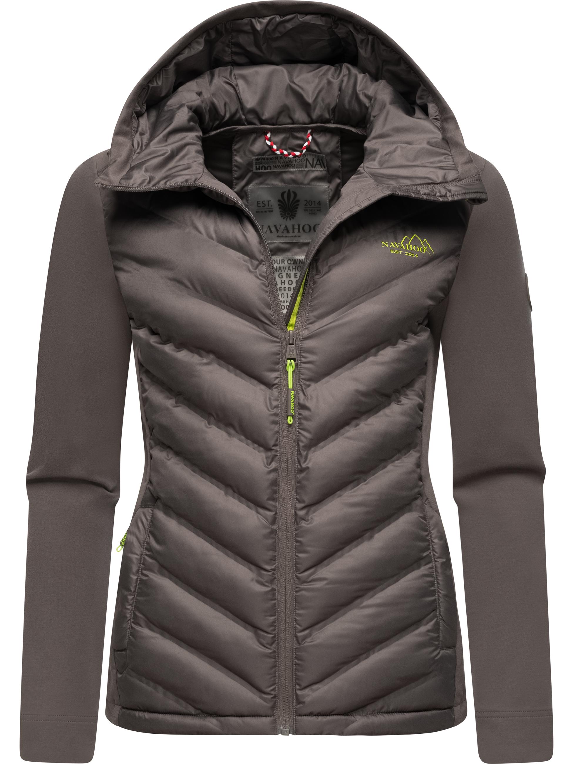 Leichte Steppjacke mit Kapuze "Nimm Mich Mit" Dark Grey