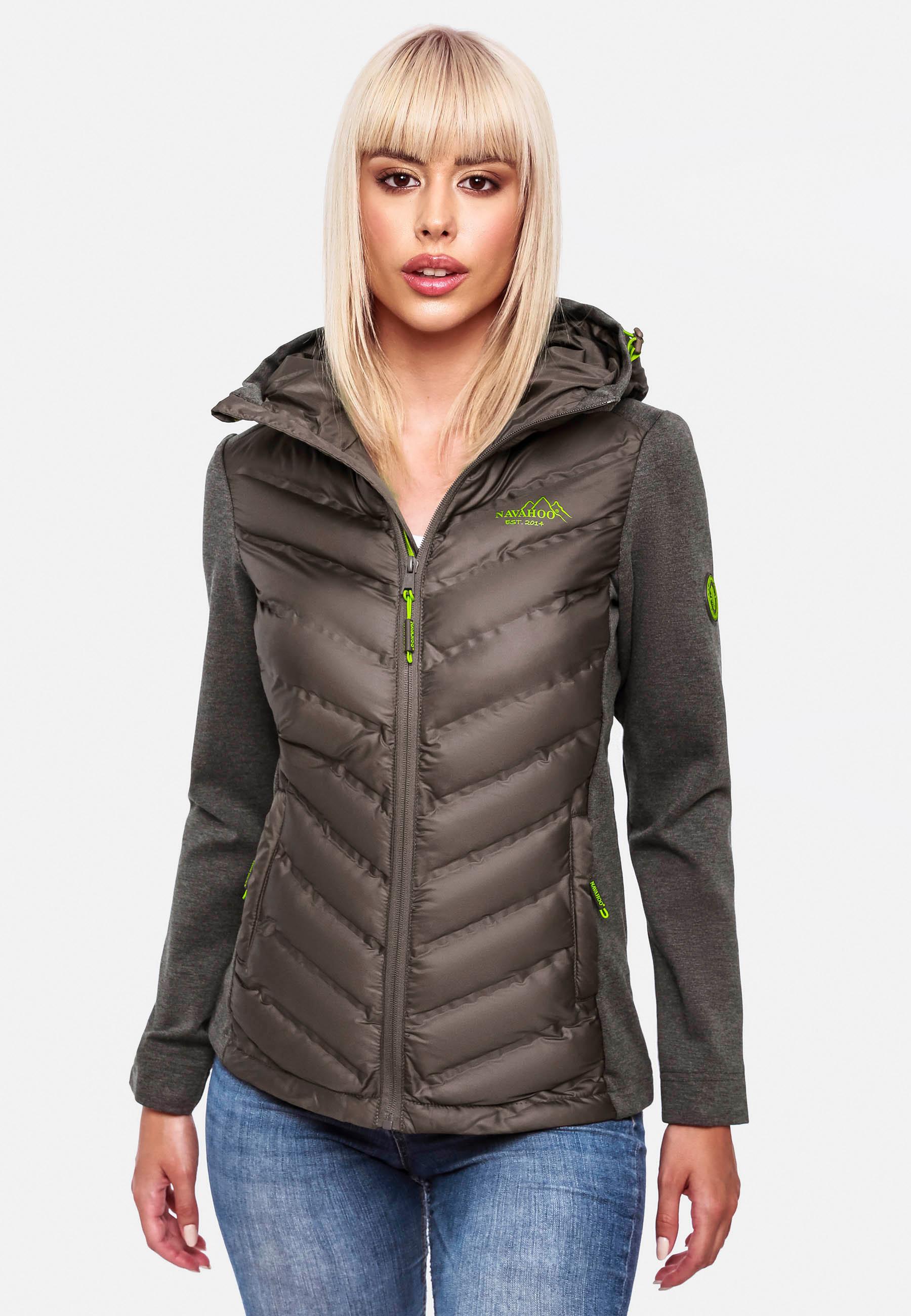 Leichte Steppjacke mit Kapuze "Nimm Mich Mit" Dark Grey