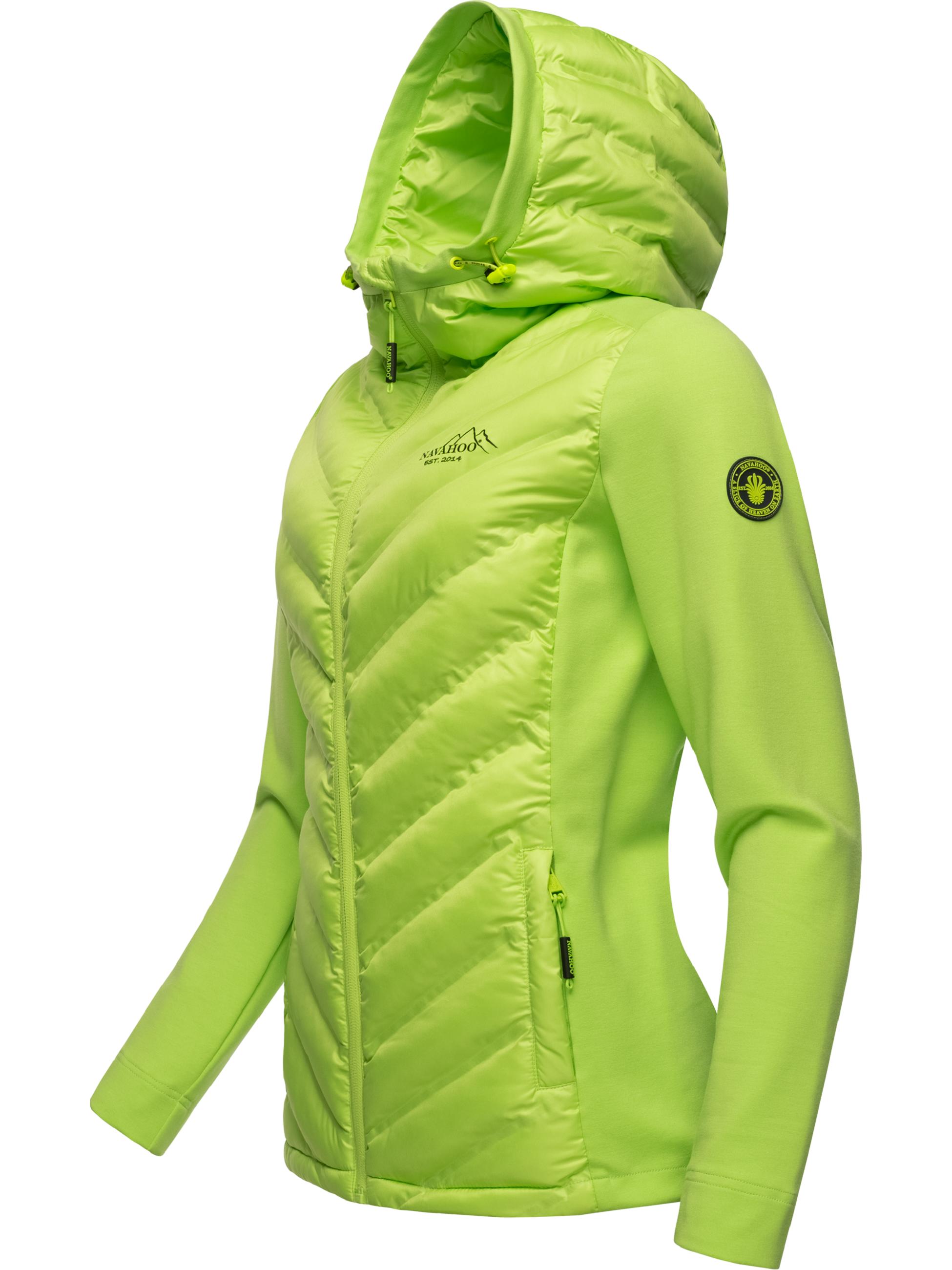 Leichte Steppjacke mit Kapuze "Nimm Mich Mit" Light Green