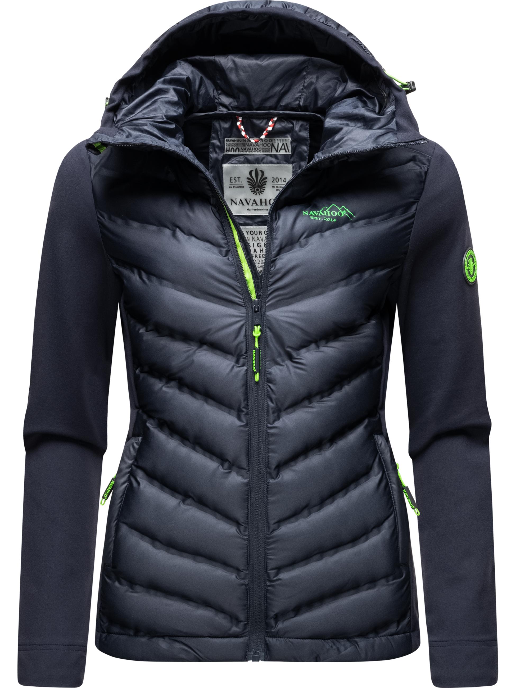 Leichte Steppjacke mit Kapuze "Nimm Mich Mit" Navy