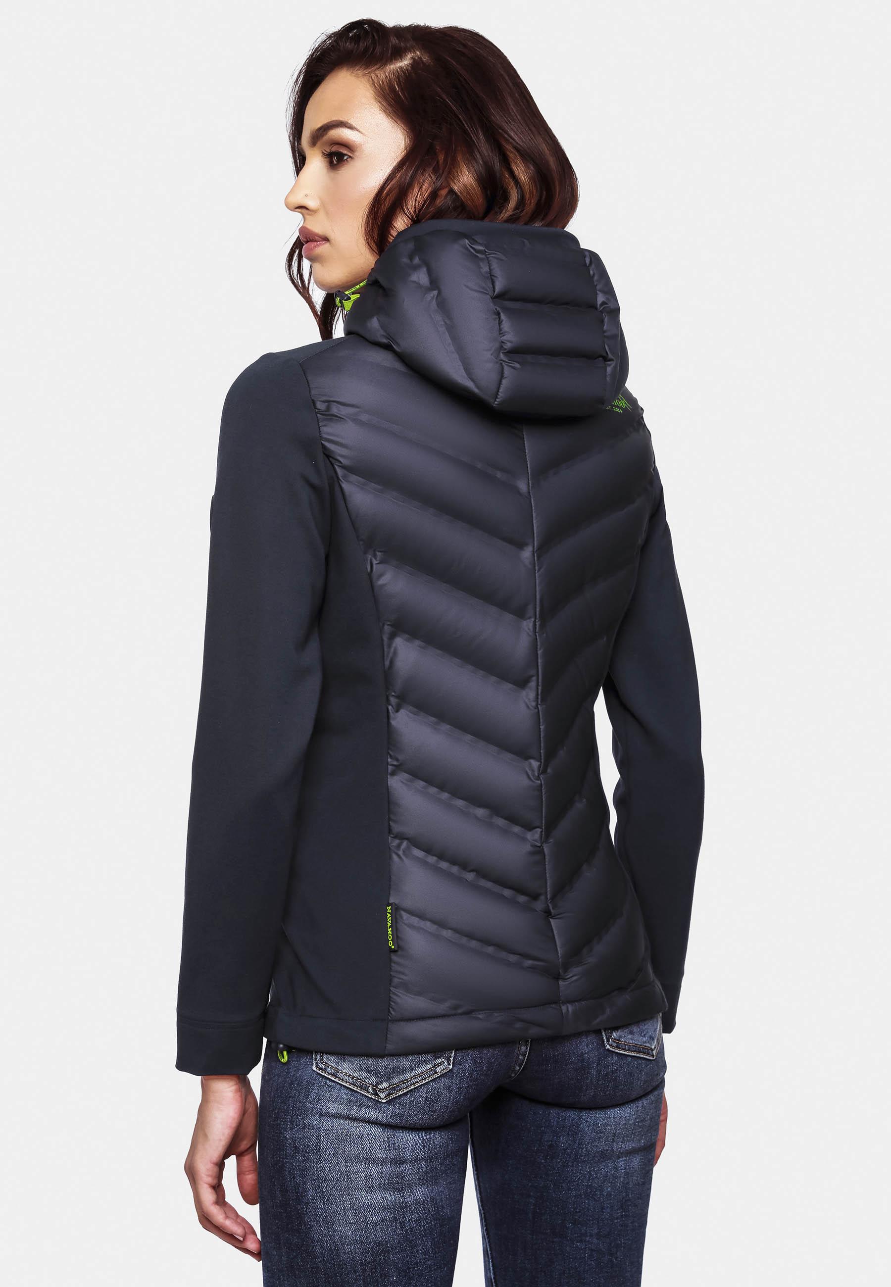 Leichte Steppjacke mit Kapuze "Nimm Mich Mit" Navy