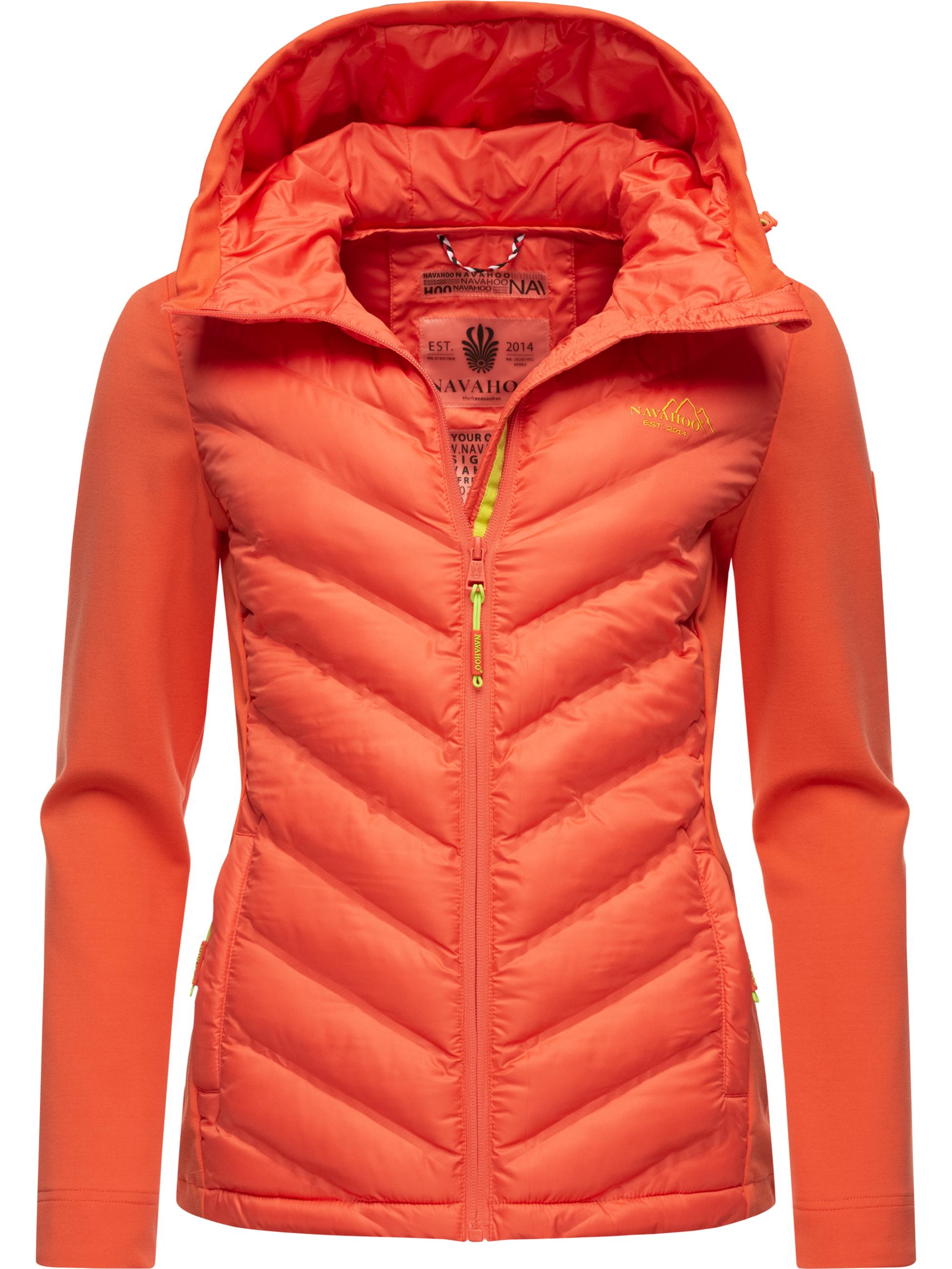 Leichte Steppjacke mit Kapuze "Nimm Mich Mit" Peach Coral