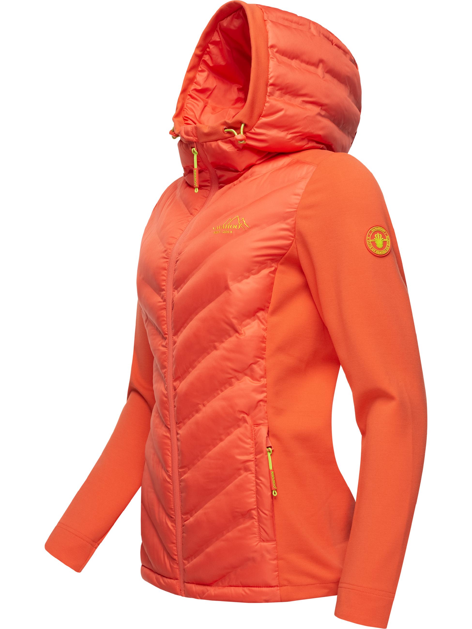 Leichte Steppjacke mit Kapuze "Nimm Mich Mit" Peach Coral