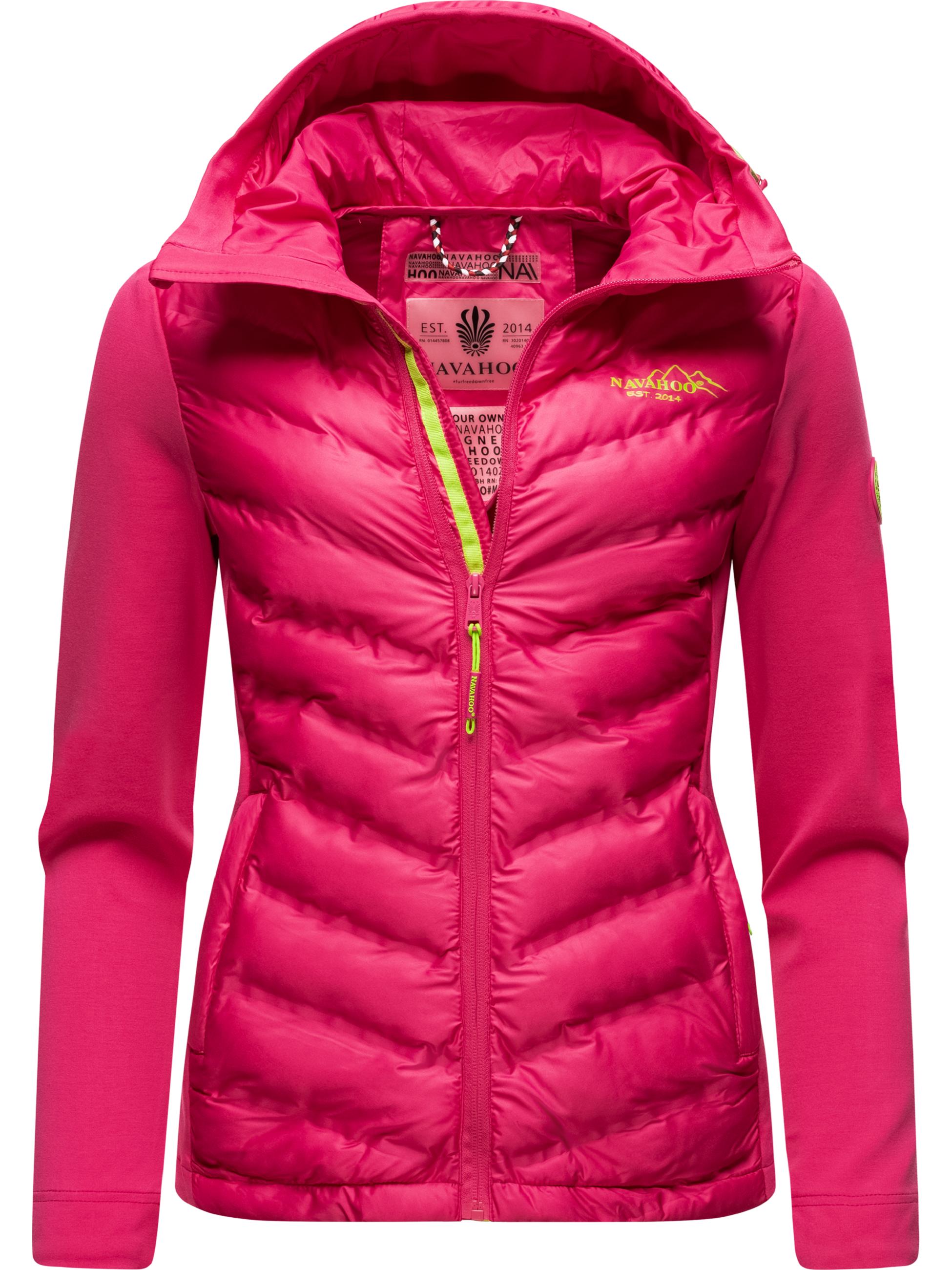 Leichte Steppjacke mit Kapuze "Nimm Mich Mit" Pink