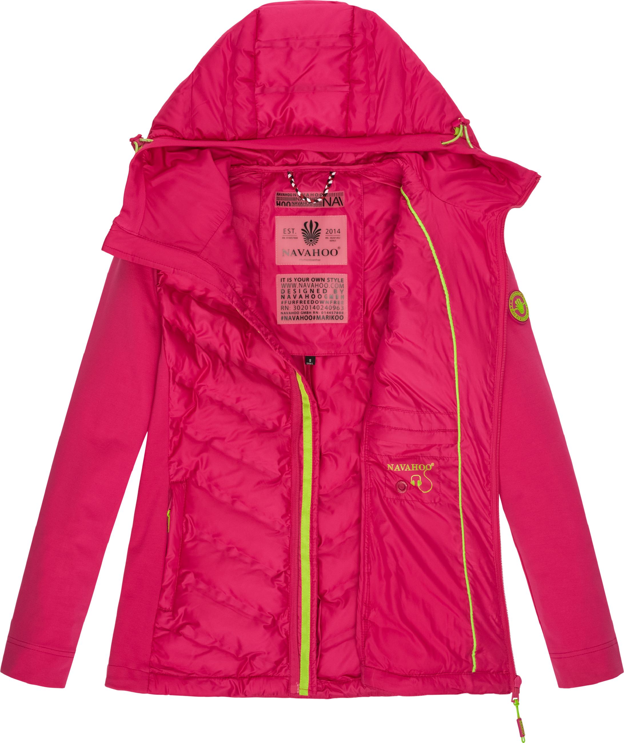 Leichte Steppjacke mit Kapuze "Nimm Mich Mit" Pink