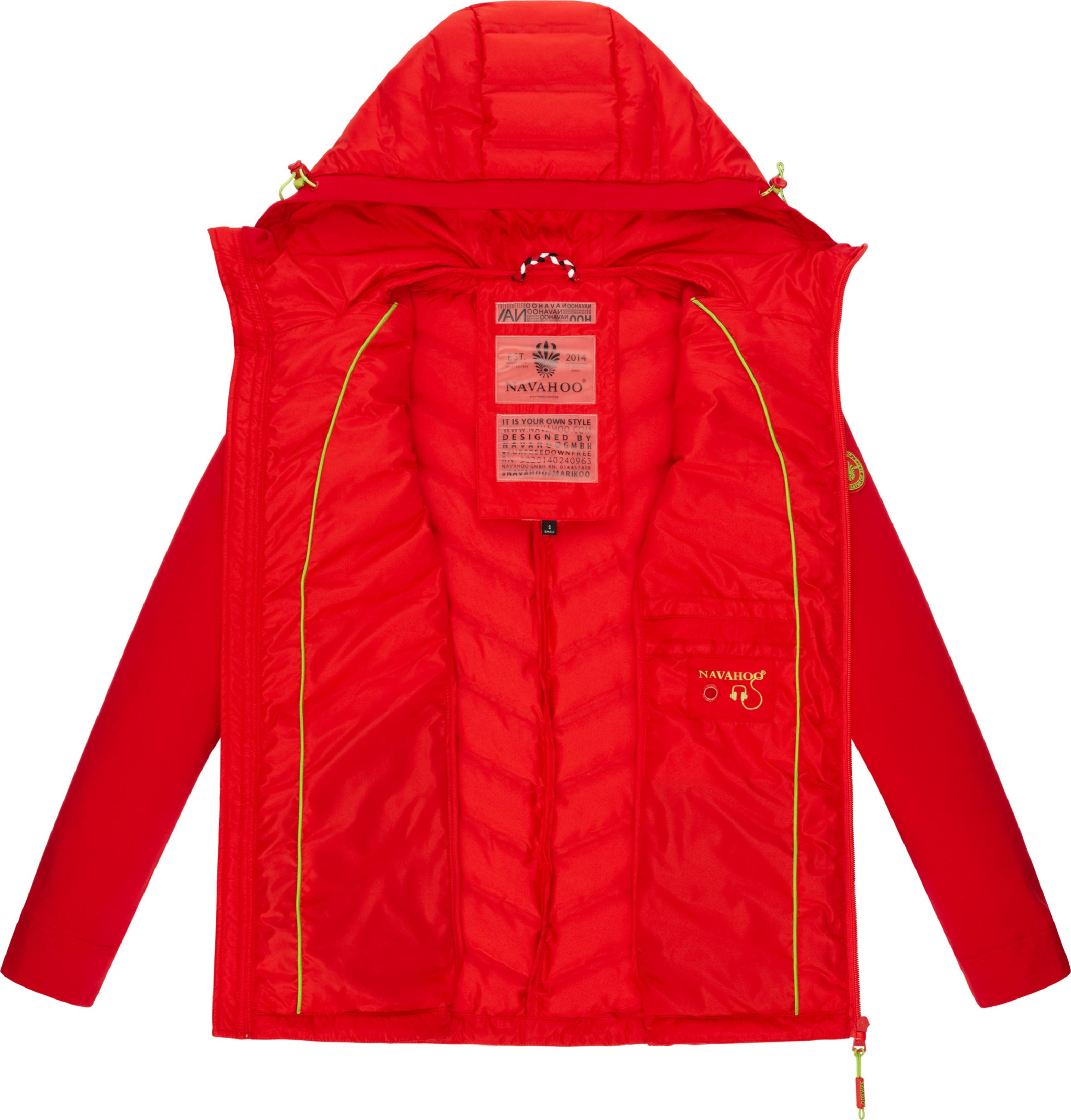 Leichte Steppjacke mit Kapuze "Nimm Mich Mit" Red