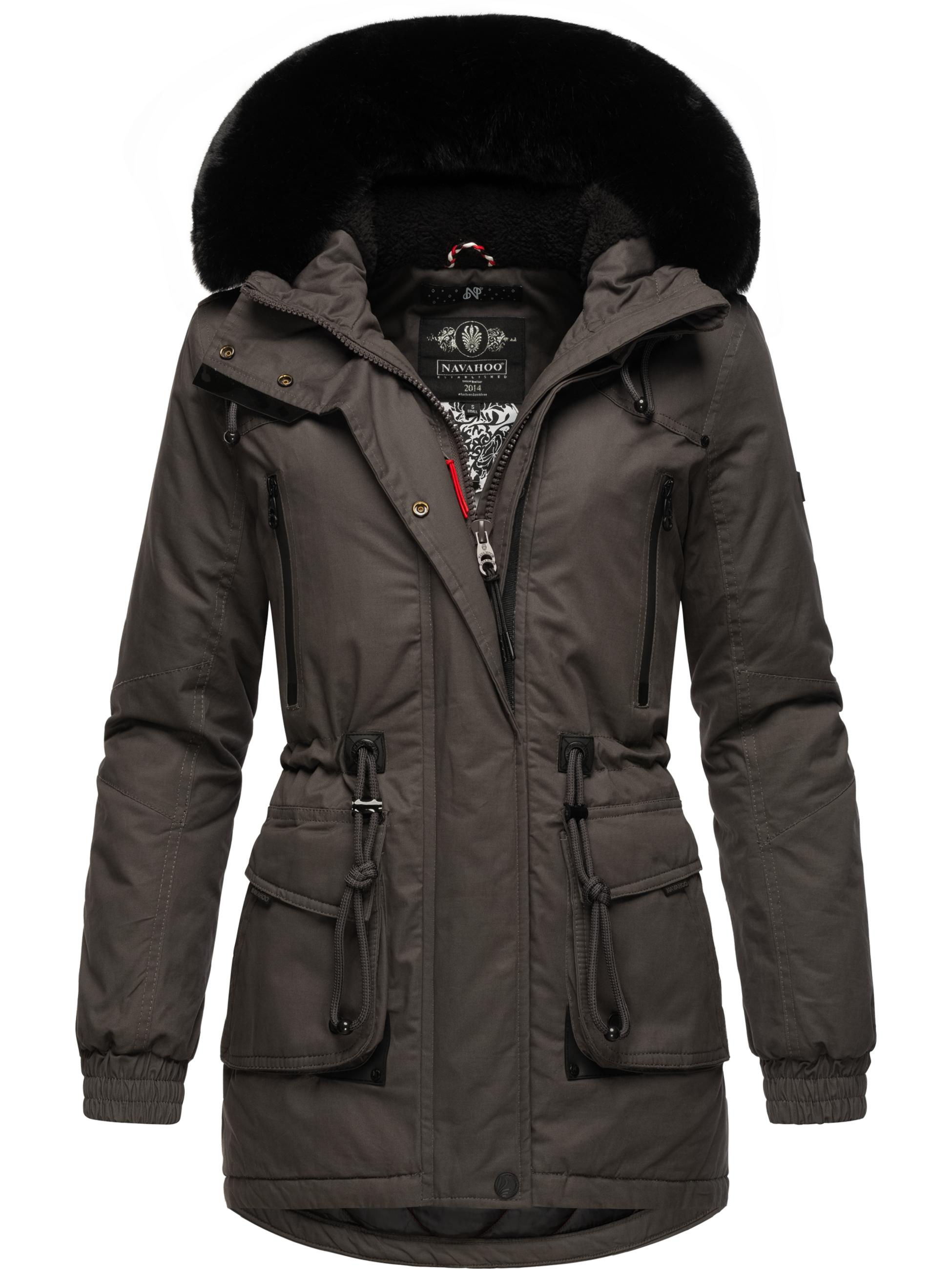 Winterparka mit Kapuze "Olessaa" Anthracite